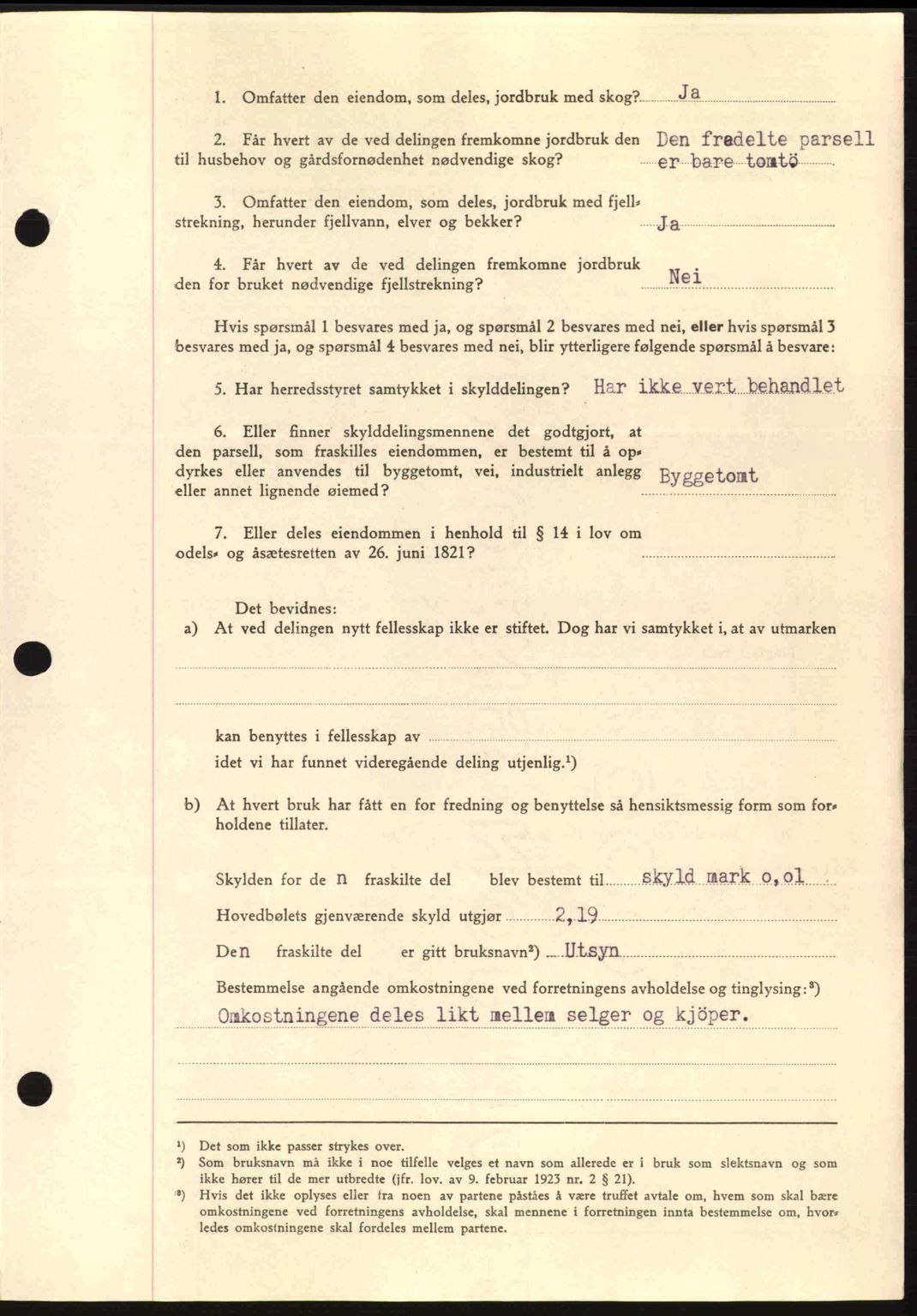 Nordmøre sorenskriveri, AV/SAT-A-4132/1/2/2Ca: Pantebok nr. A98, 1944-1944, Dagboknr: 1824/1944