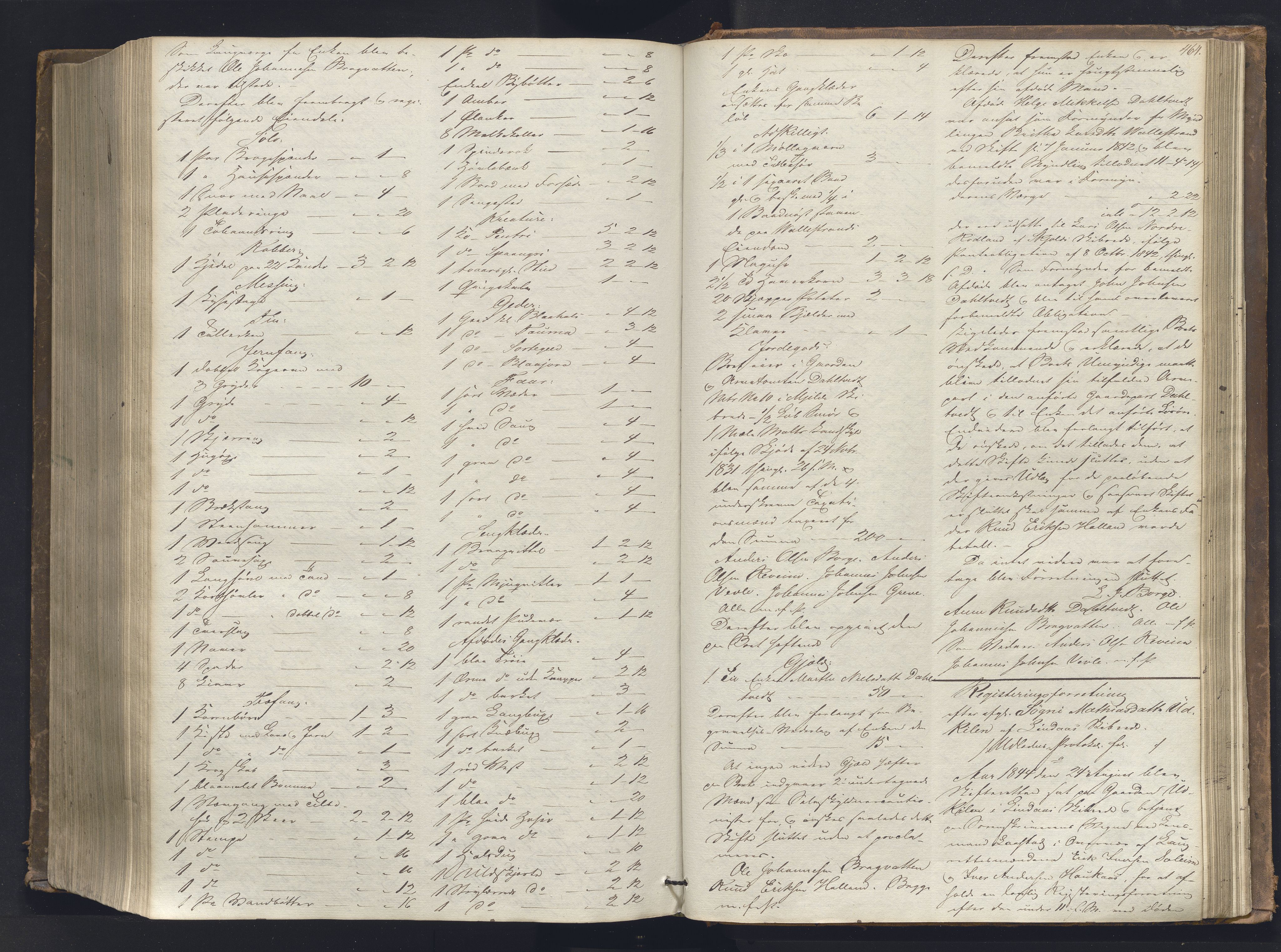 Nordhordland sorenskrivar, AV/SAB-A-2901/1/H/Hb/L0001: Registreringsprotokollar, 1841-1845, s. 464