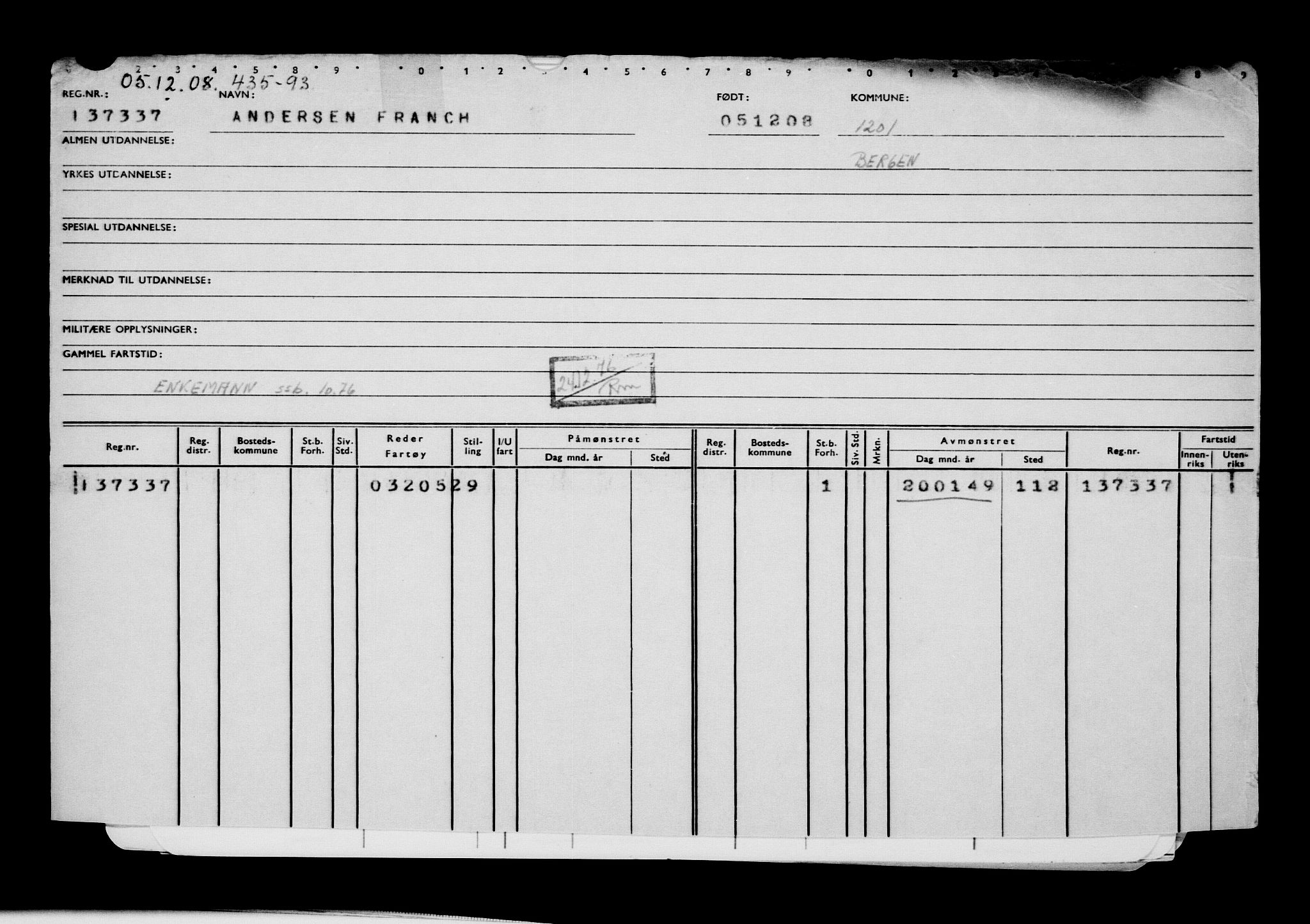 Direktoratet for sjømenn, AV/RA-S-3545/G/Gb/L0080: Hovedkort, 1908, s. 492