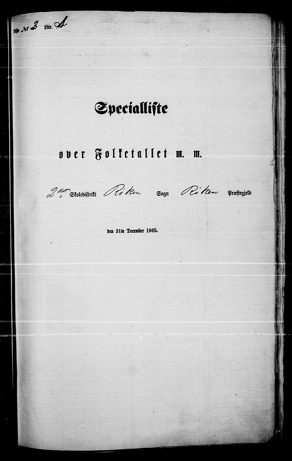RA, Folketelling 1865 for 0627P Røyken prestegjeld, 1865, s. 50