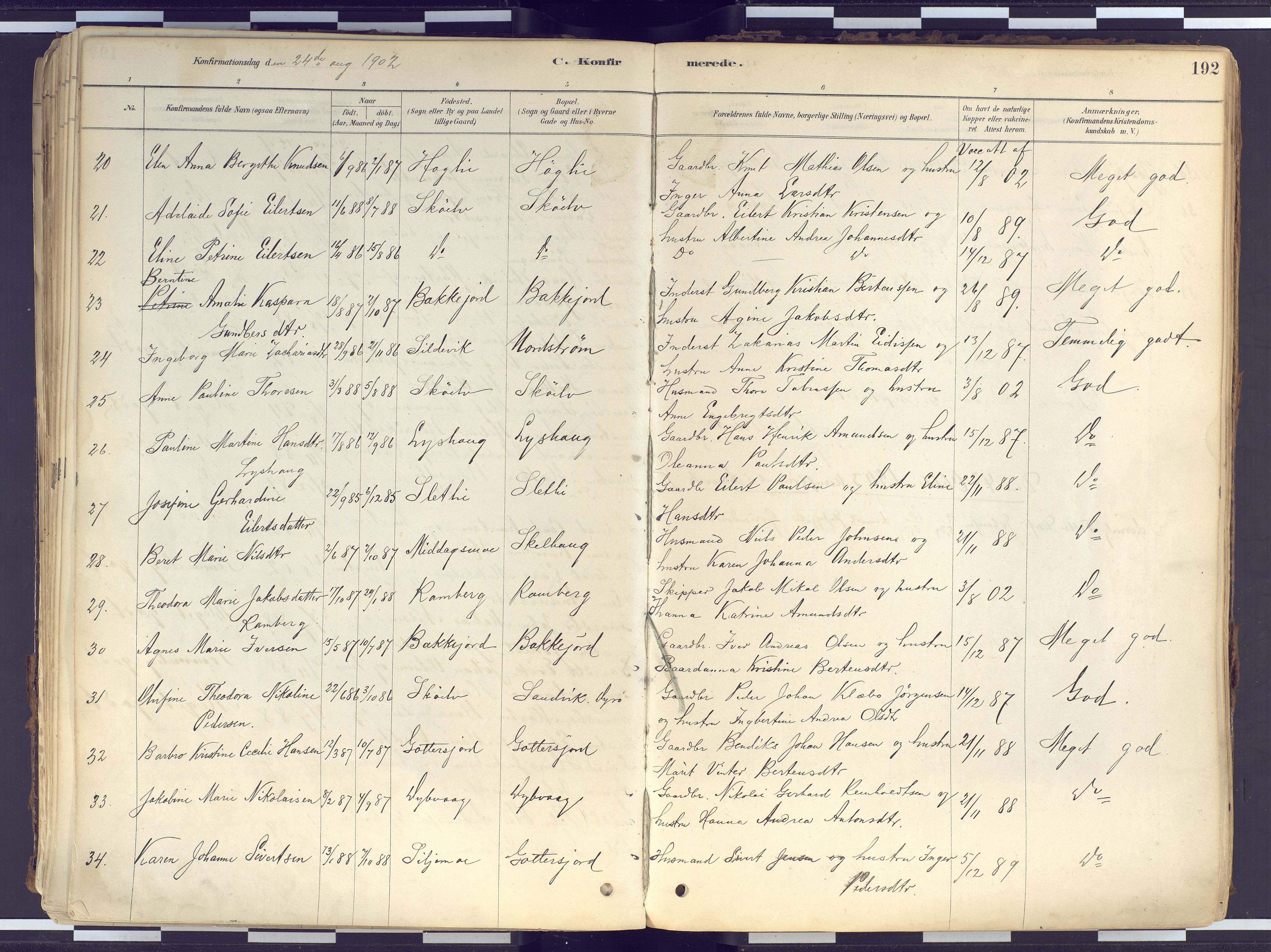 Tranøy sokneprestkontor, AV/SATØ-S-1313/I/Ia/Iaa/L0010kirke: Ministerialbok nr. 10, 1878-1904, s. 192
