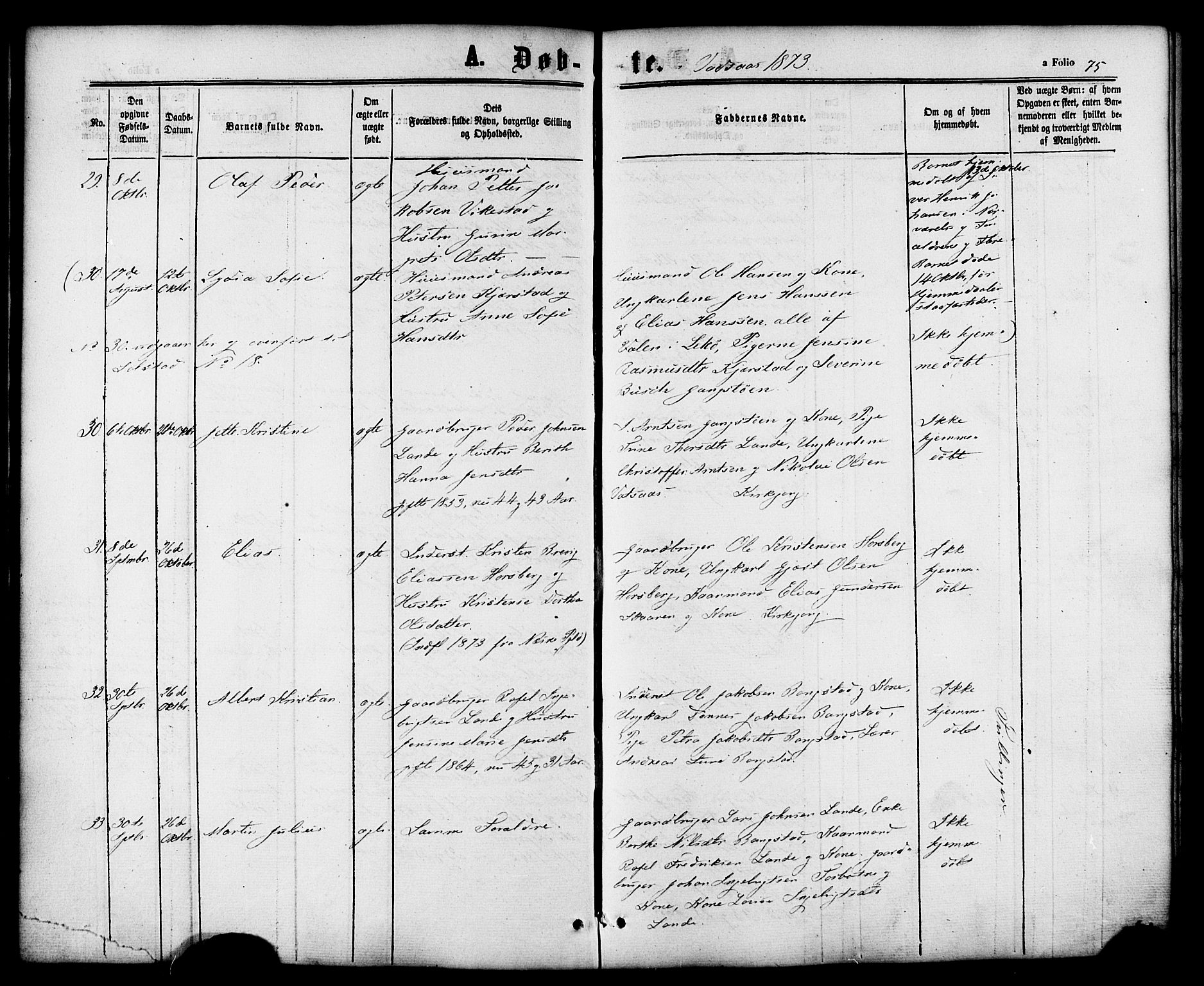 Ministerialprotokoller, klokkerbøker og fødselsregistre - Nordland, AV/SAT-A-1459/810/L0146: Ministerialbok nr. 810A08 /1, 1862-1874, s. 75