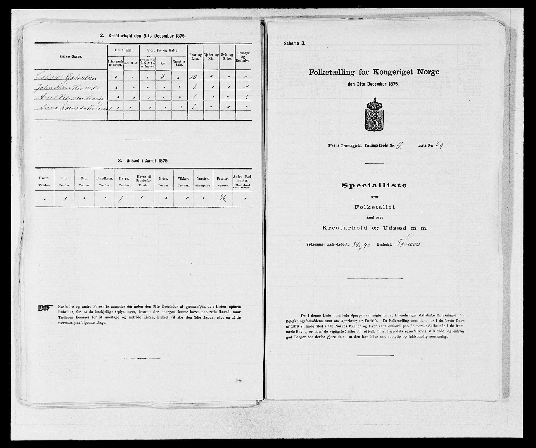 SAB, Folketelling 1875 for 1216P Sveio prestegjeld, 1875, s. 1237