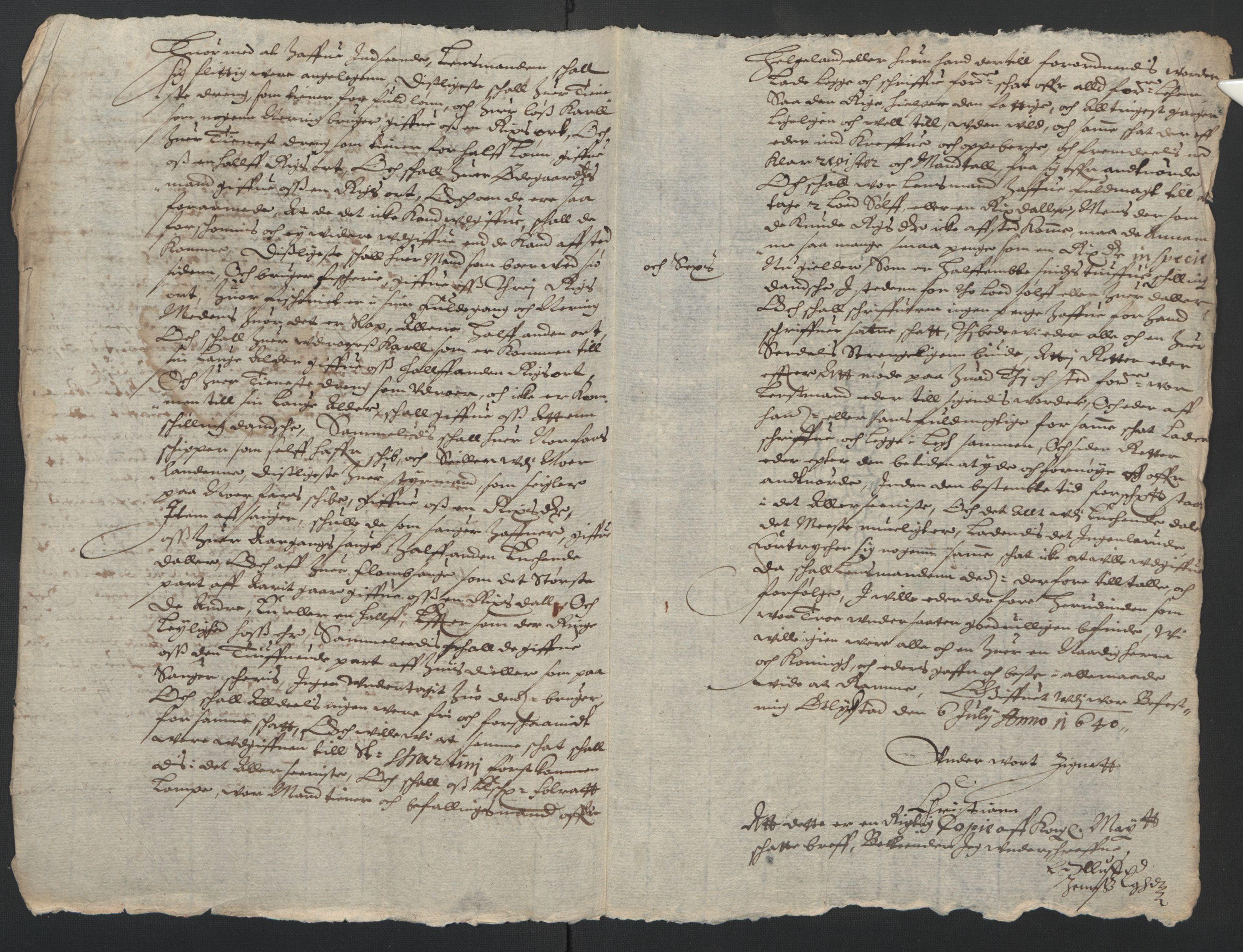 Rentekammeret inntil 1814, Reviderte regnskaper, Lensregnskaper, RA/EA-5023/R/Rb/Rbz/L0032: Nordlandenes len, 1640-1644