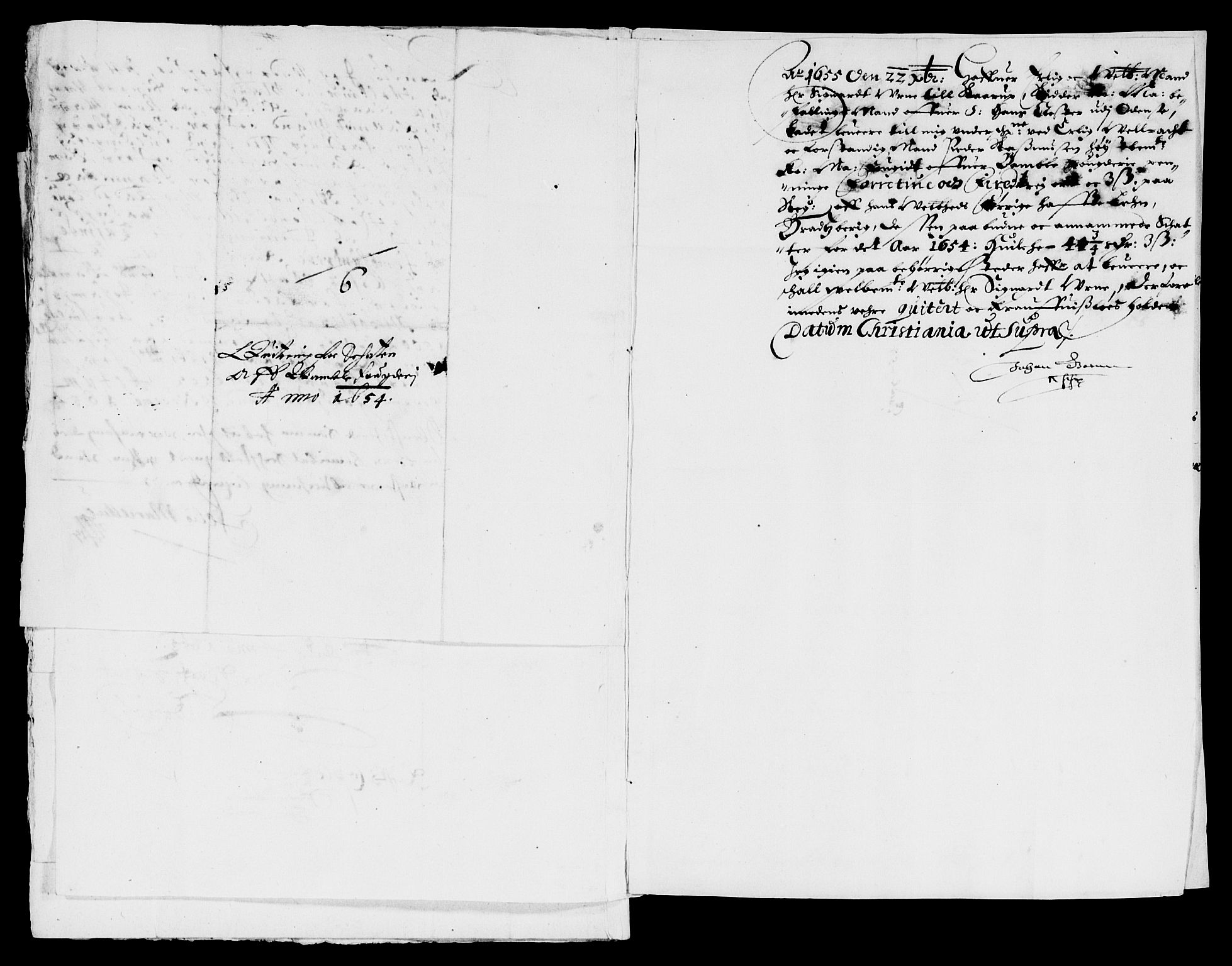 Rentekammeret inntil 1814, Reviderte regnskaper, Lensregnskaper, AV/RA-EA-5023/R/Rb/Rbp/L0041: Bratsberg len, 1654-1656