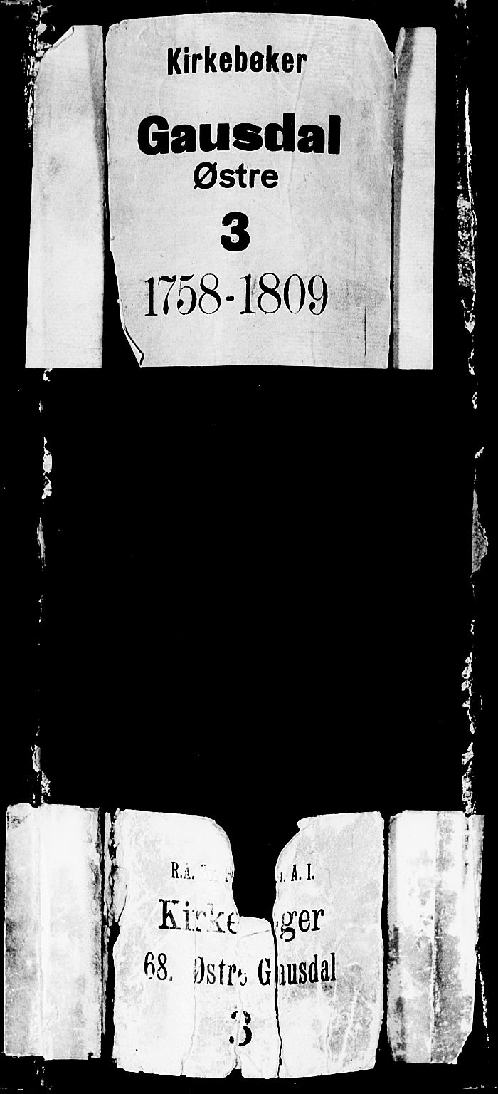 Gausdal prestekontor, AV/SAH-PREST-090/H/Ha/Haa/L0003: Ministerialbok nr. 3, 1758-1809