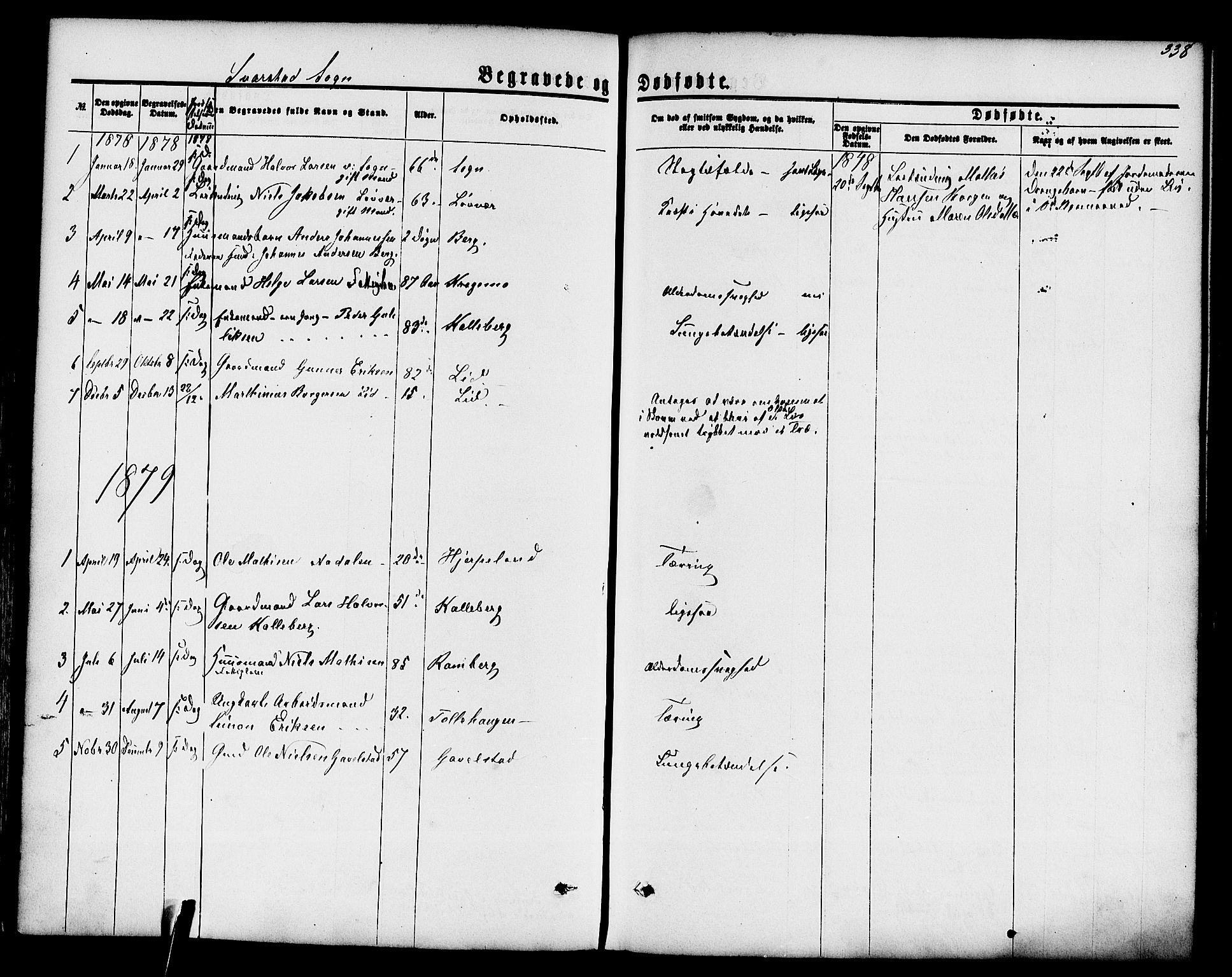 Lardal kirkebøker, AV/SAKO-A-350/F/Fa/L0007: Ministerialbok nr. I 7, 1861-1880, s. 338