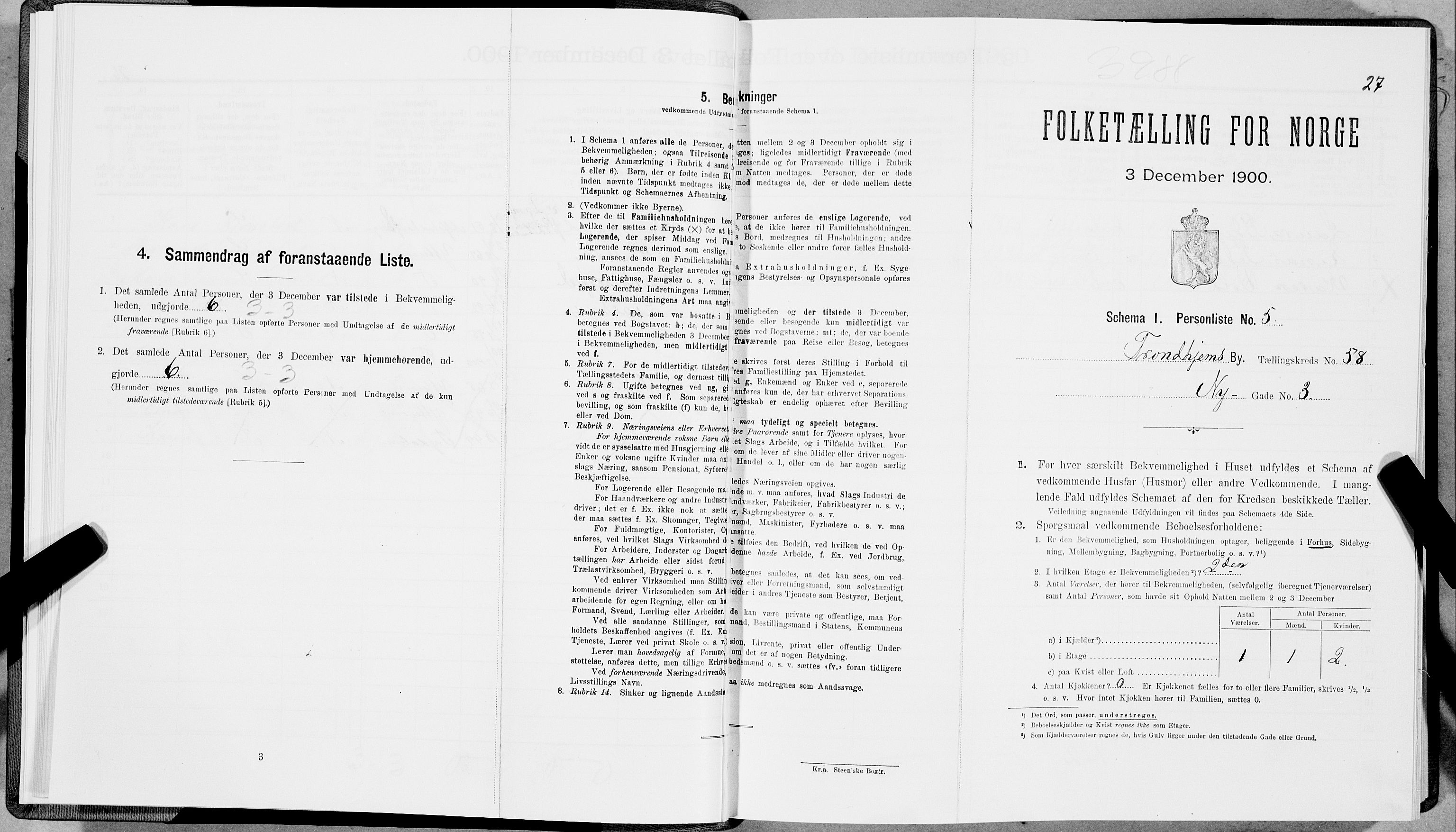 SAT, Folketelling 1900 for 1601 Trondheim kjøpstad, 1900, s. 9921