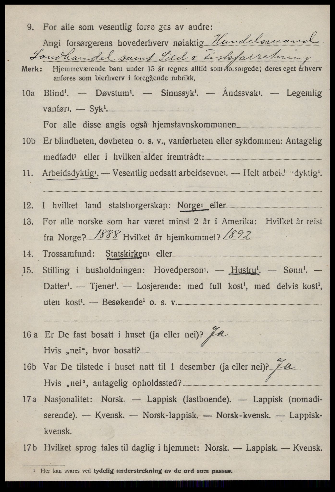 SAT, Folketelling 1920 for 1622 Agdenes herred, 1920, s. 2712