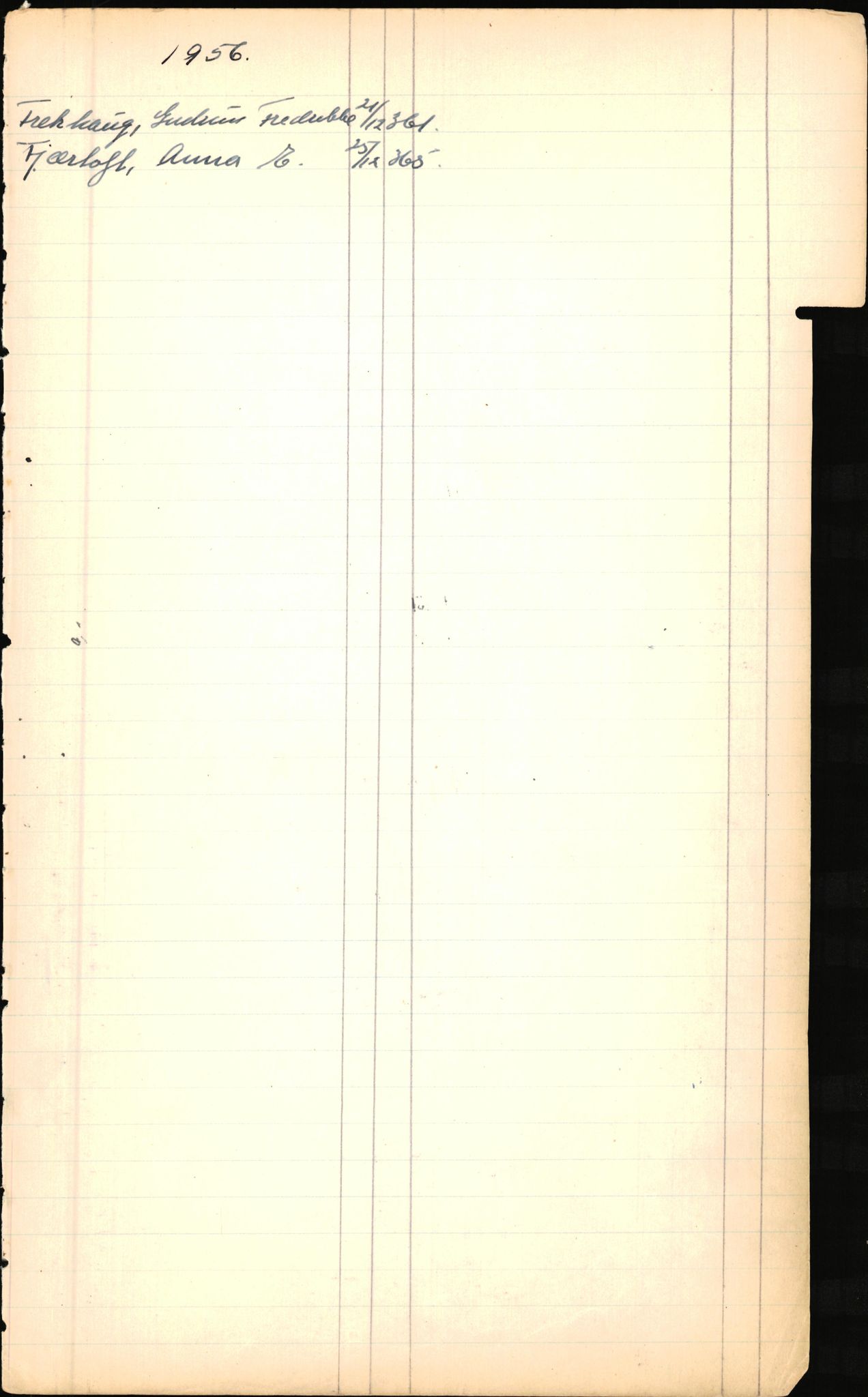 Byfogd og Byskriver i Bergen, SAB/A-3401/06/06Nb/L0006: Register til dødsfalljournaler, 1942-1956, s. 75