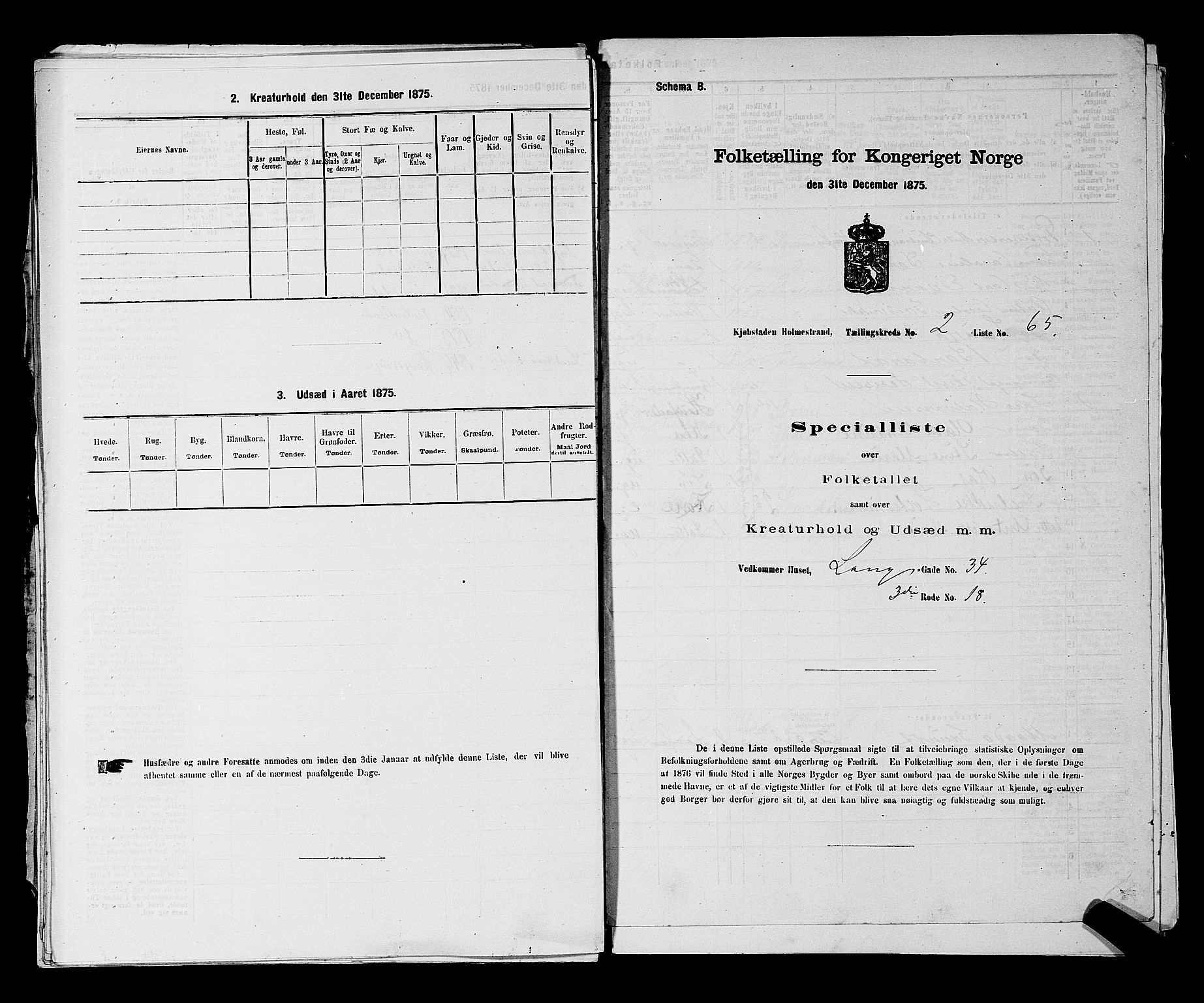 SAKO, Folketelling 1875 for 0702P Holmestrand prestegjeld, 1875, s. 159