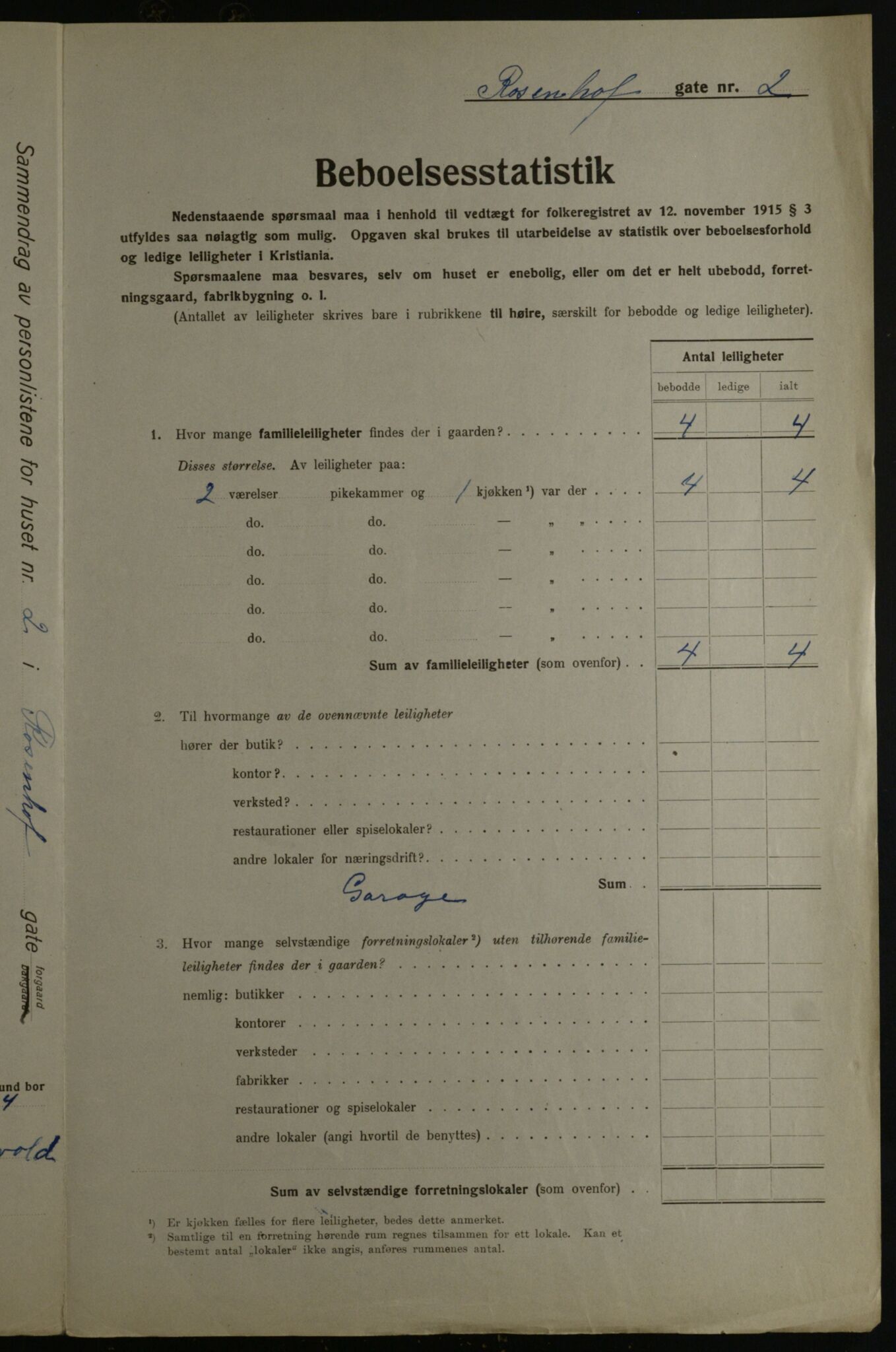 OBA, Kommunal folketelling 1.12.1923 for Kristiania, 1923, s. 92380