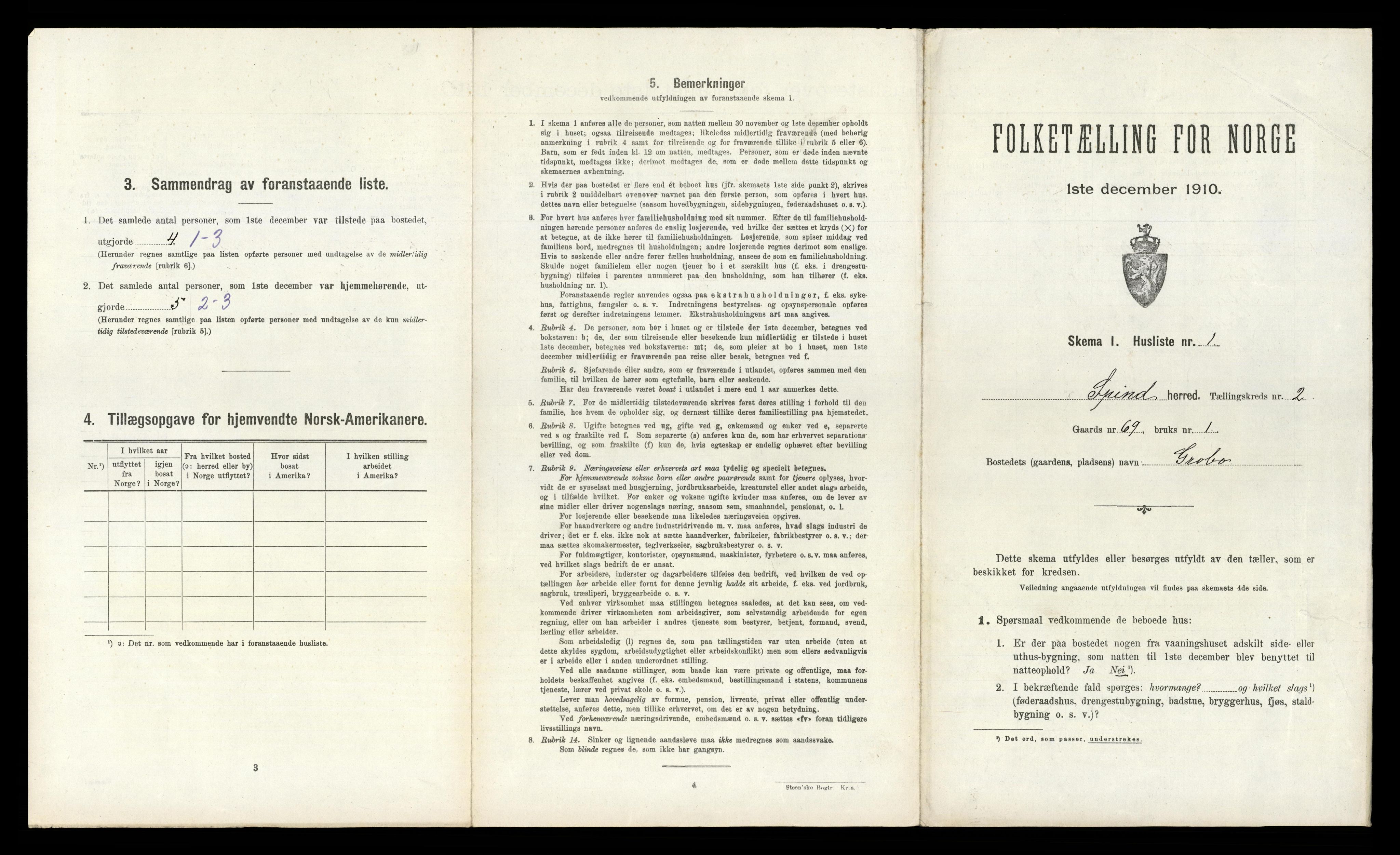 RA, Folketelling 1910 for 1040 Spind herred, 1910, s. 160