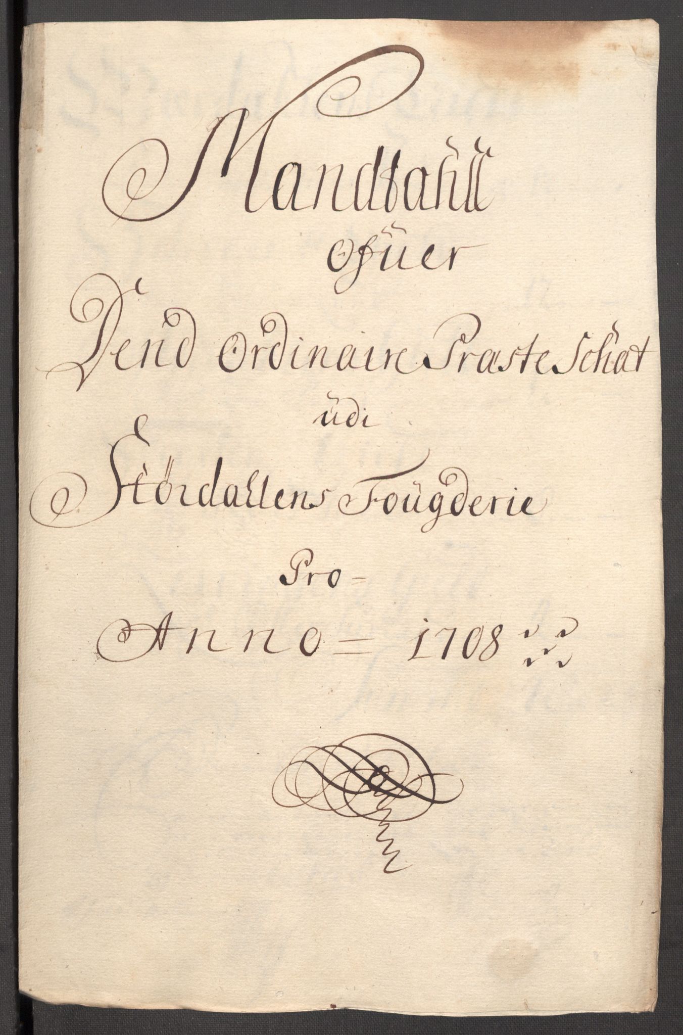 Rentekammeret inntil 1814, Reviderte regnskaper, Fogderegnskap, AV/RA-EA-4092/R62/L4198: Fogderegnskap Stjørdal og Verdal, 1708, s. 115