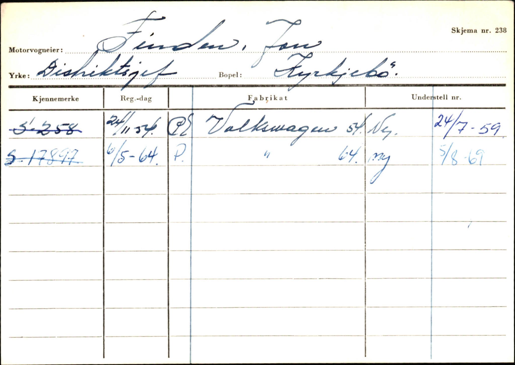 Statens vegvesen, Sogn og Fjordane vegkontor, AV/SAB-A-5301/4/F/L0130: Eigarregister Eid T-Å. Høyanger A-O, 1945-1975, s. 983