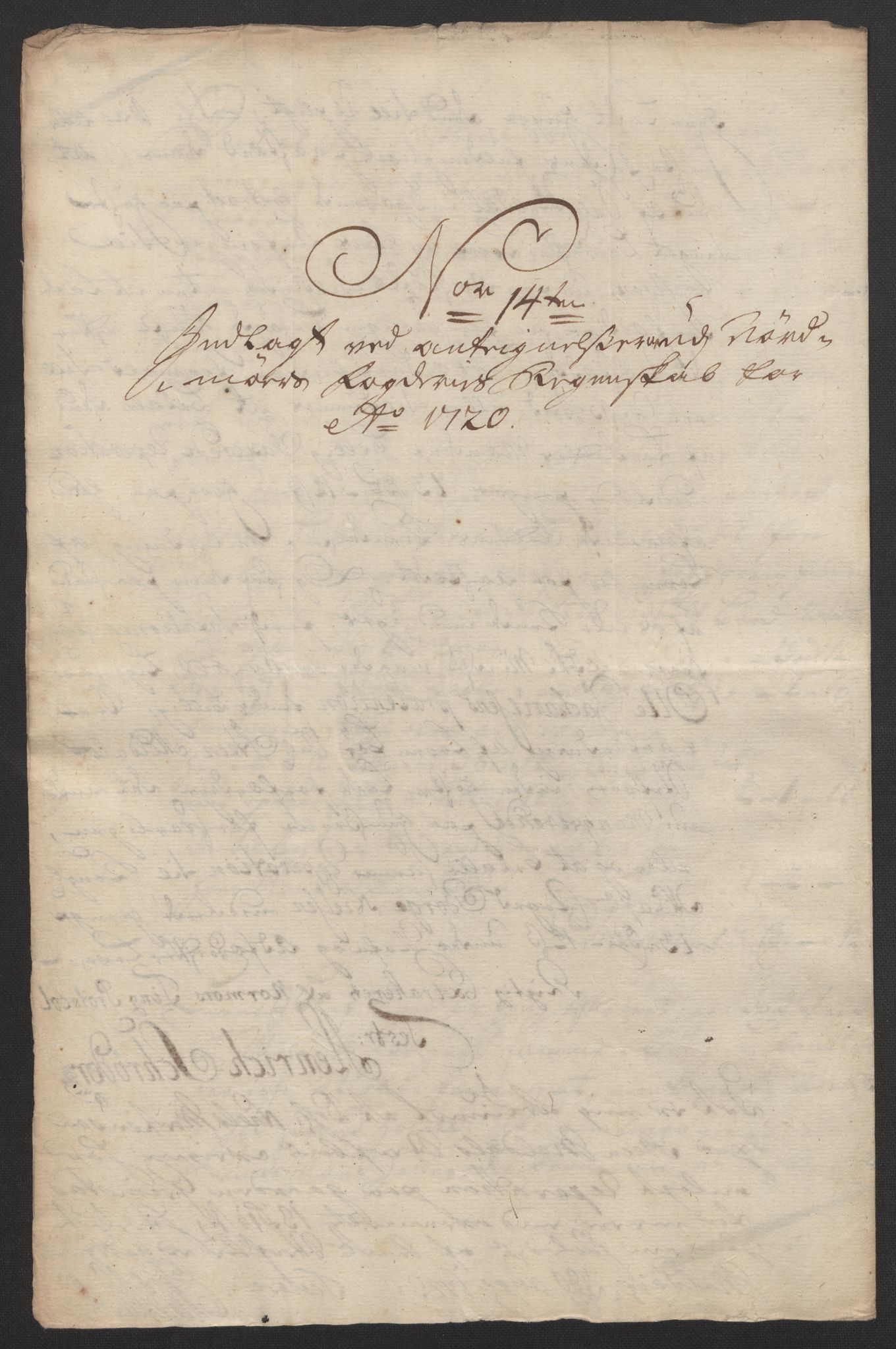 Rentekammeret inntil 1814, Reviderte regnskaper, Fogderegnskap, AV/RA-EA-4092/R56/L3753: Fogderegnskap Nordmøre, 1720, s. 691