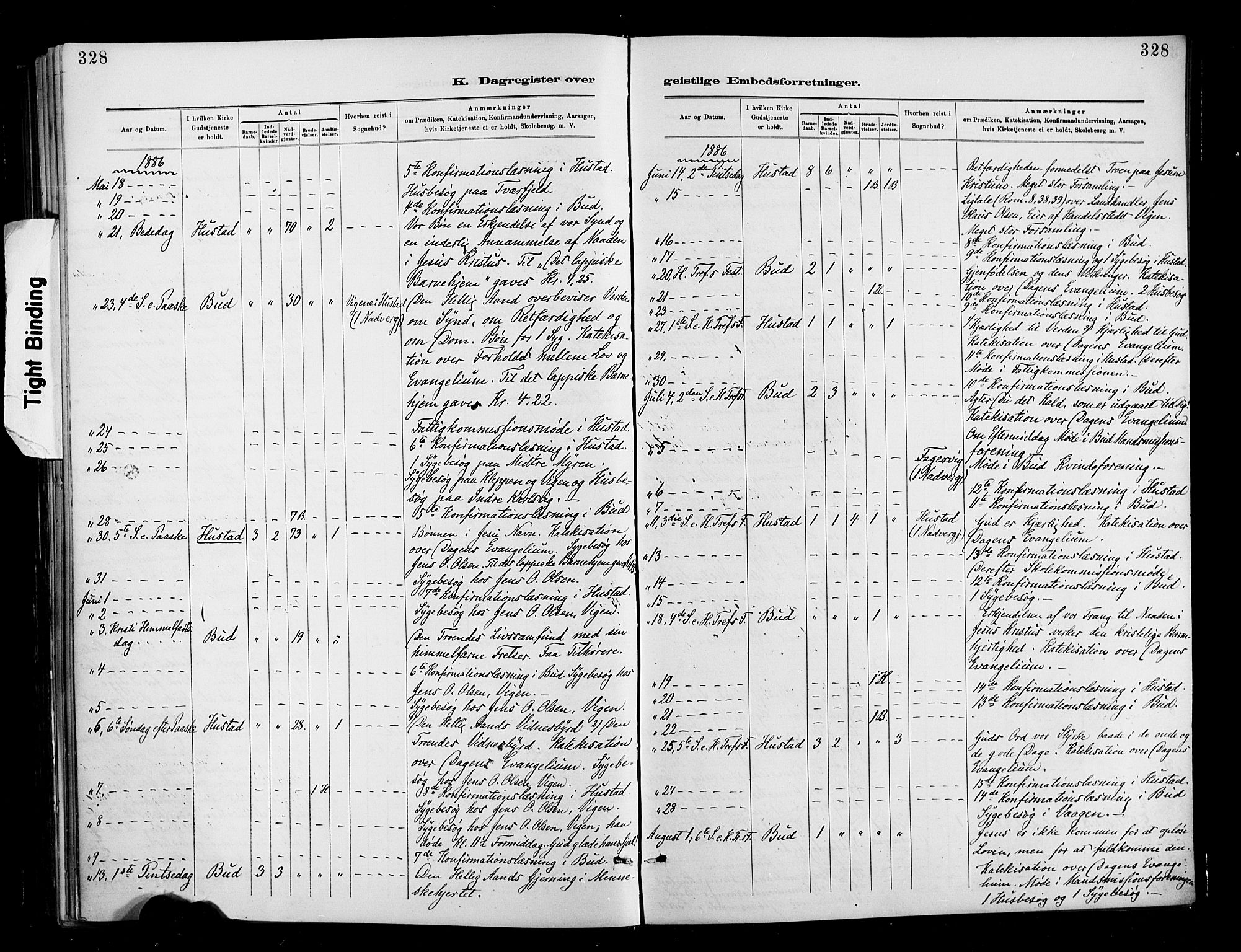 Ministerialprotokoller, klokkerbøker og fødselsregistre - Møre og Romsdal, AV/SAT-A-1454/566/L0769: Ministerialbok nr. 566A08, 1881-1903, s. 328