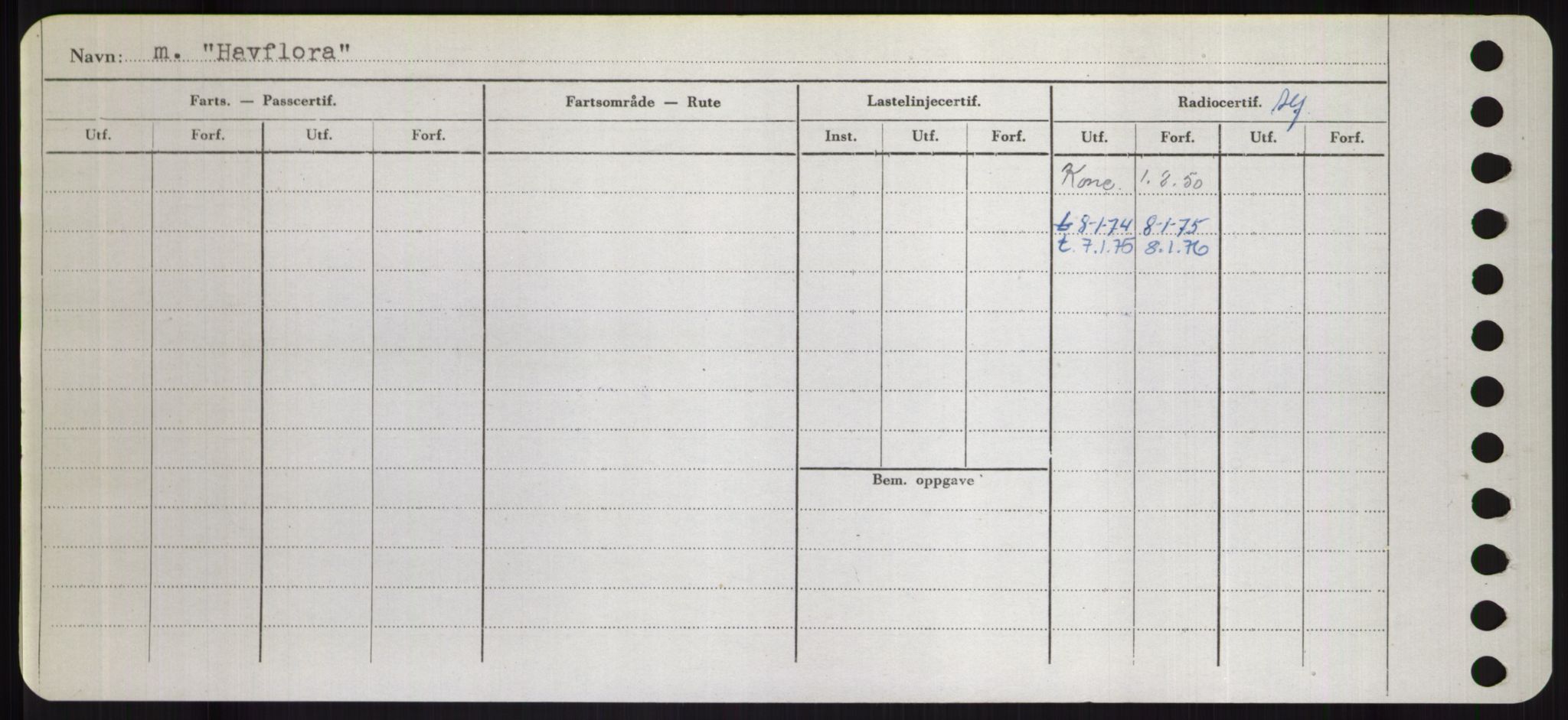 Sjøfartsdirektoratet med forløpere, Skipsmålingen, RA/S-1627/H/Hd/L0014: Fartøy, H-Havl, s. 536