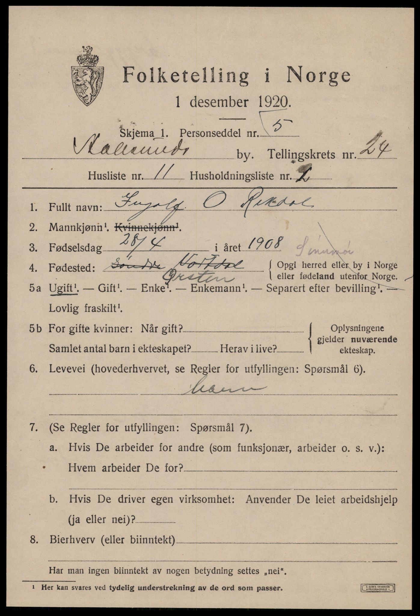 SAT, Folketelling 1920 for 1501 Ålesund kjøpstad, 1920, s. 43236