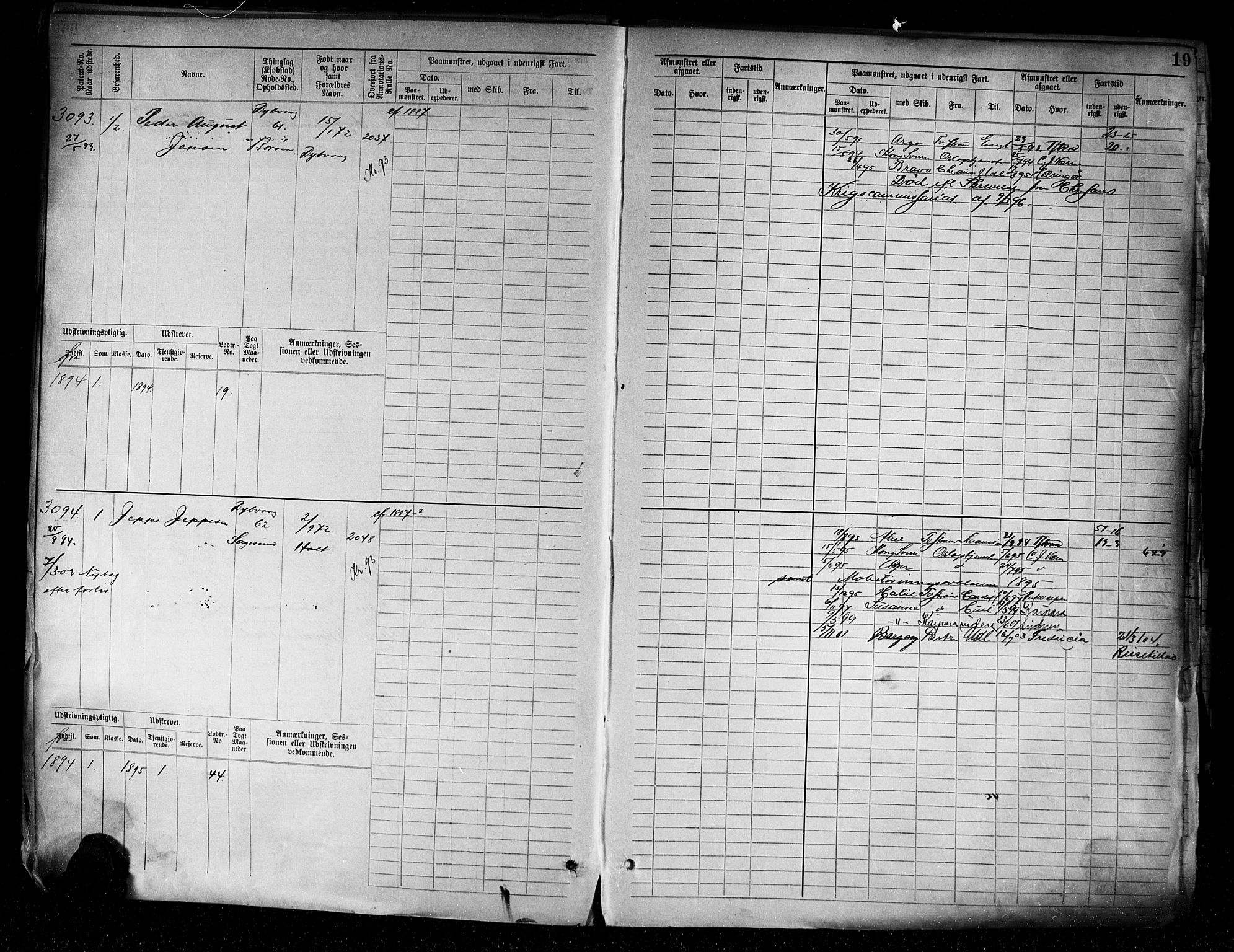 Tvedestrand mønstringskrets, AV/SAK-2031-0011/F/Fb/L0005: Hovedrulle A nr 3057-3817, R-6, 1890-1920, s. 21