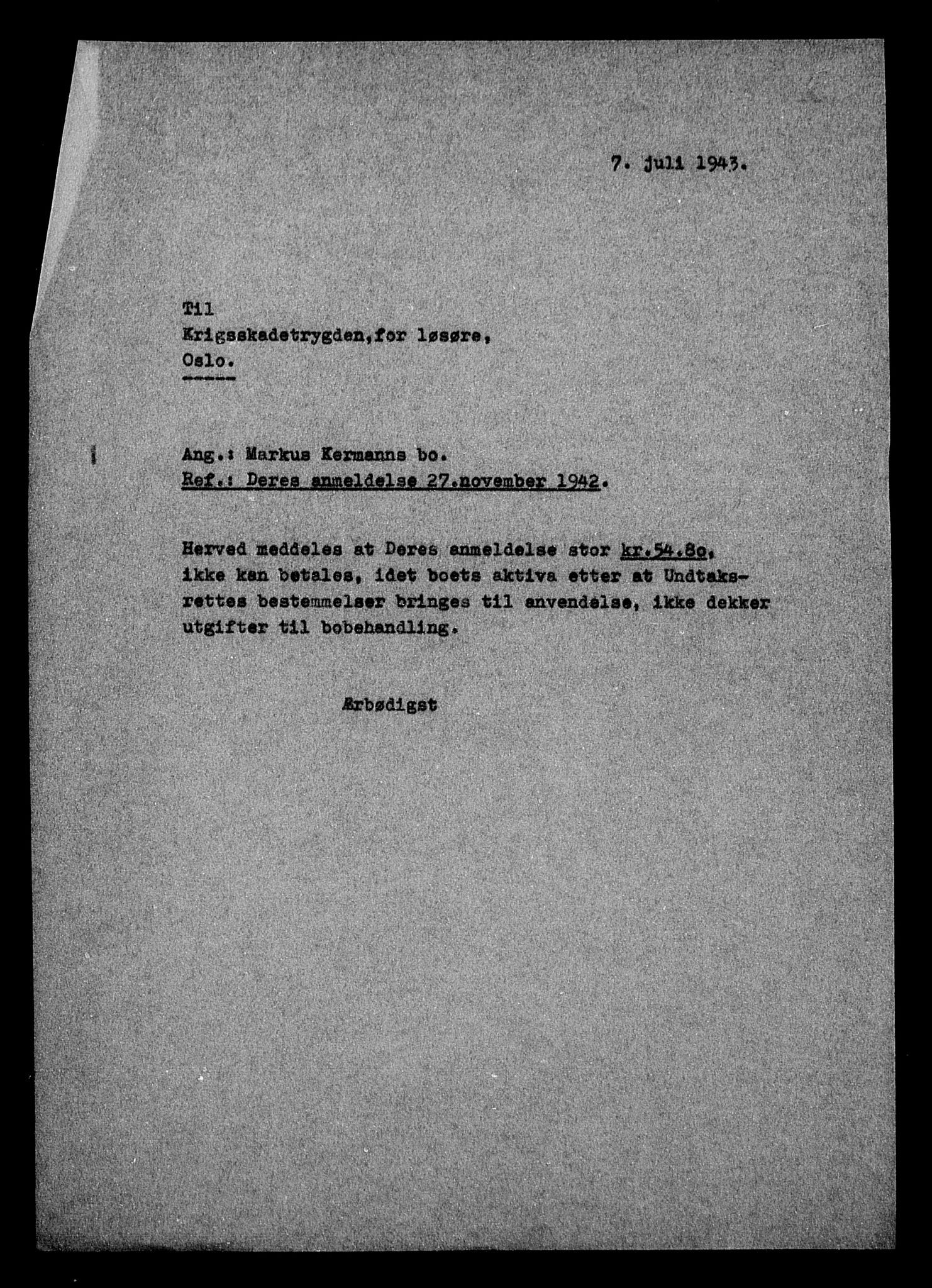Justisdepartementet, Tilbakeføringskontoret for inndratte formuer, AV/RA-S-1564/H/Hc/Hcc/L0951: --, 1945-1947, s. 31