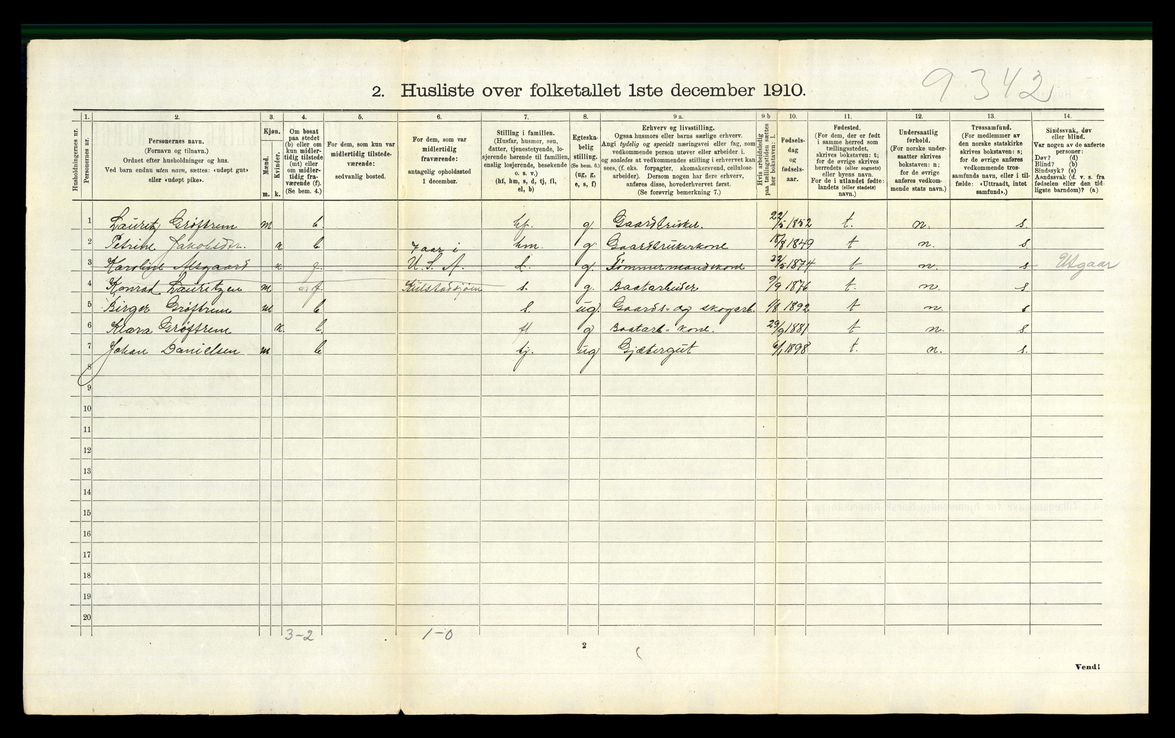 RA, Folketelling 1910 for 1824 Vefsn herred, 1910, s. 1171