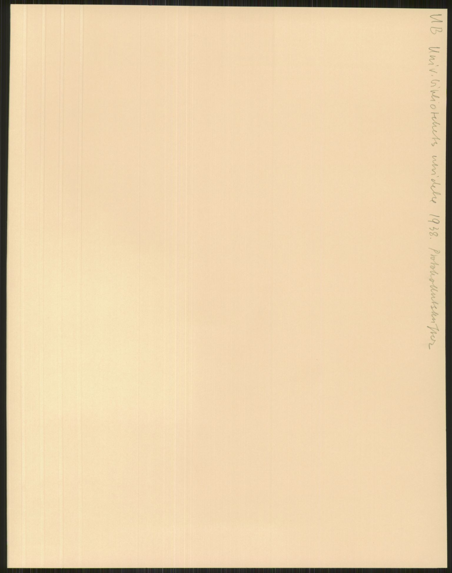 Universitetsbiblioteket i Oslo, AV/RA-S-4102/D/De/L0002: --, 1918-1950, s. 1