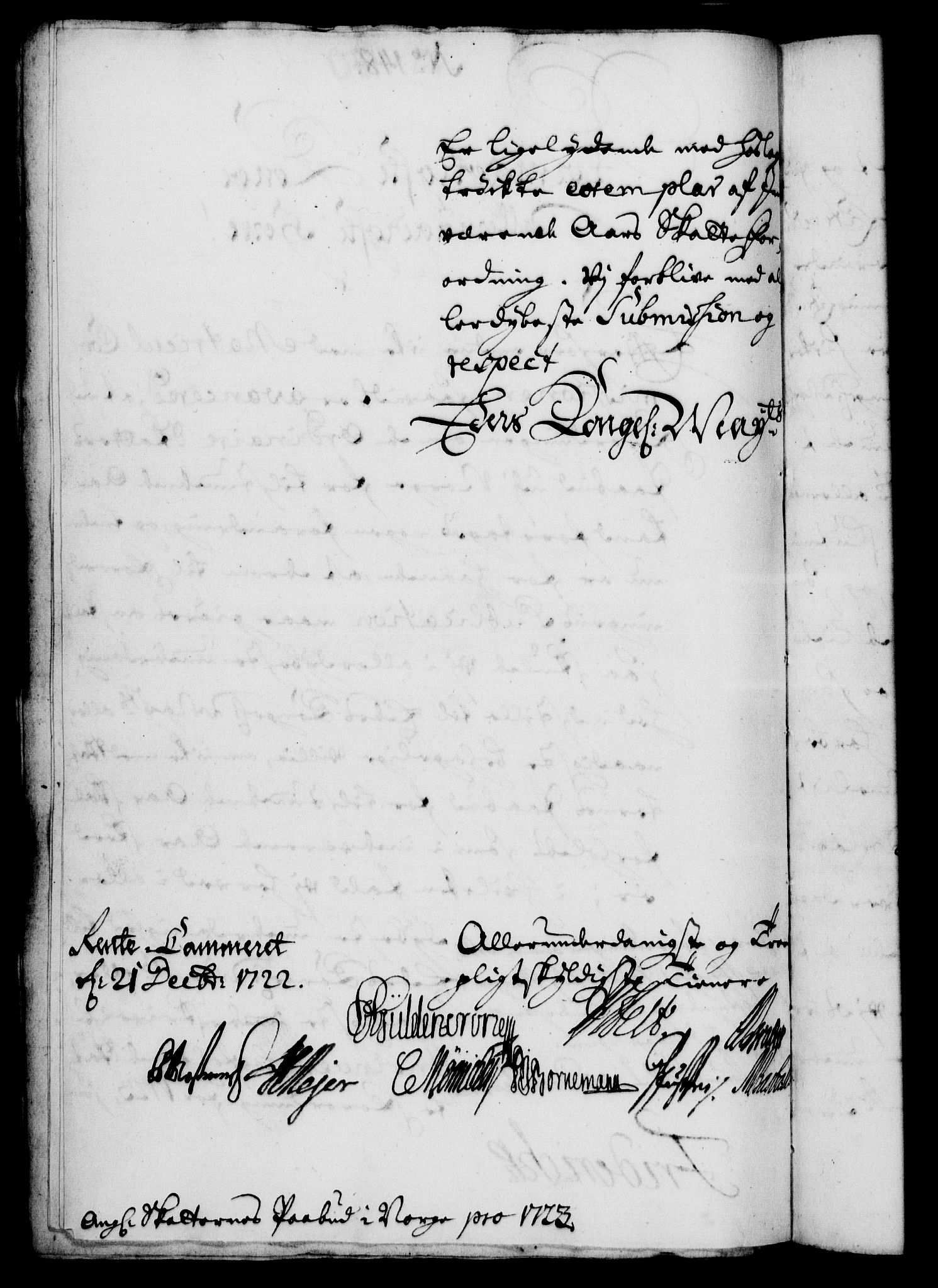 Rentekammeret, Kammerkanselliet, AV/RA-EA-3111/G/Gf/Gfa/L0005: Norsk relasjons- og resolusjonsprotokoll (merket RK 52.5), 1722, s. 818