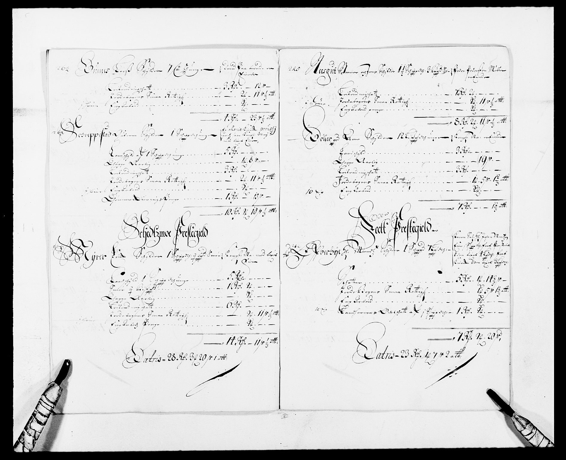 Rentekammeret inntil 1814, Reviderte regnskaper, Fogderegnskap, AV/RA-EA-4092/R11/L0571: Fogderegnskap Nedre Romerike, 1683-1685, s. 593