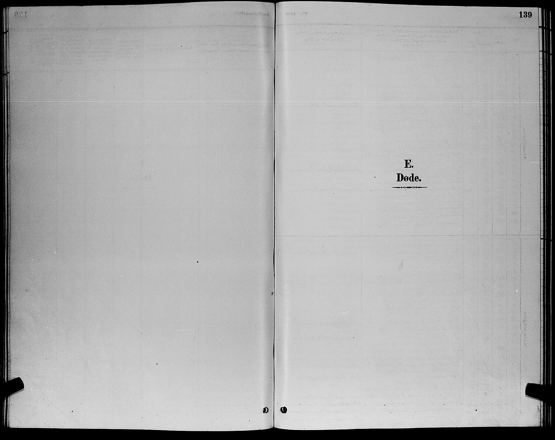 Eiker kirkebøker, SAKO/A-4/G/Ga/L0006: Klokkerbok nr. I 6, 1885-1893, s. 139