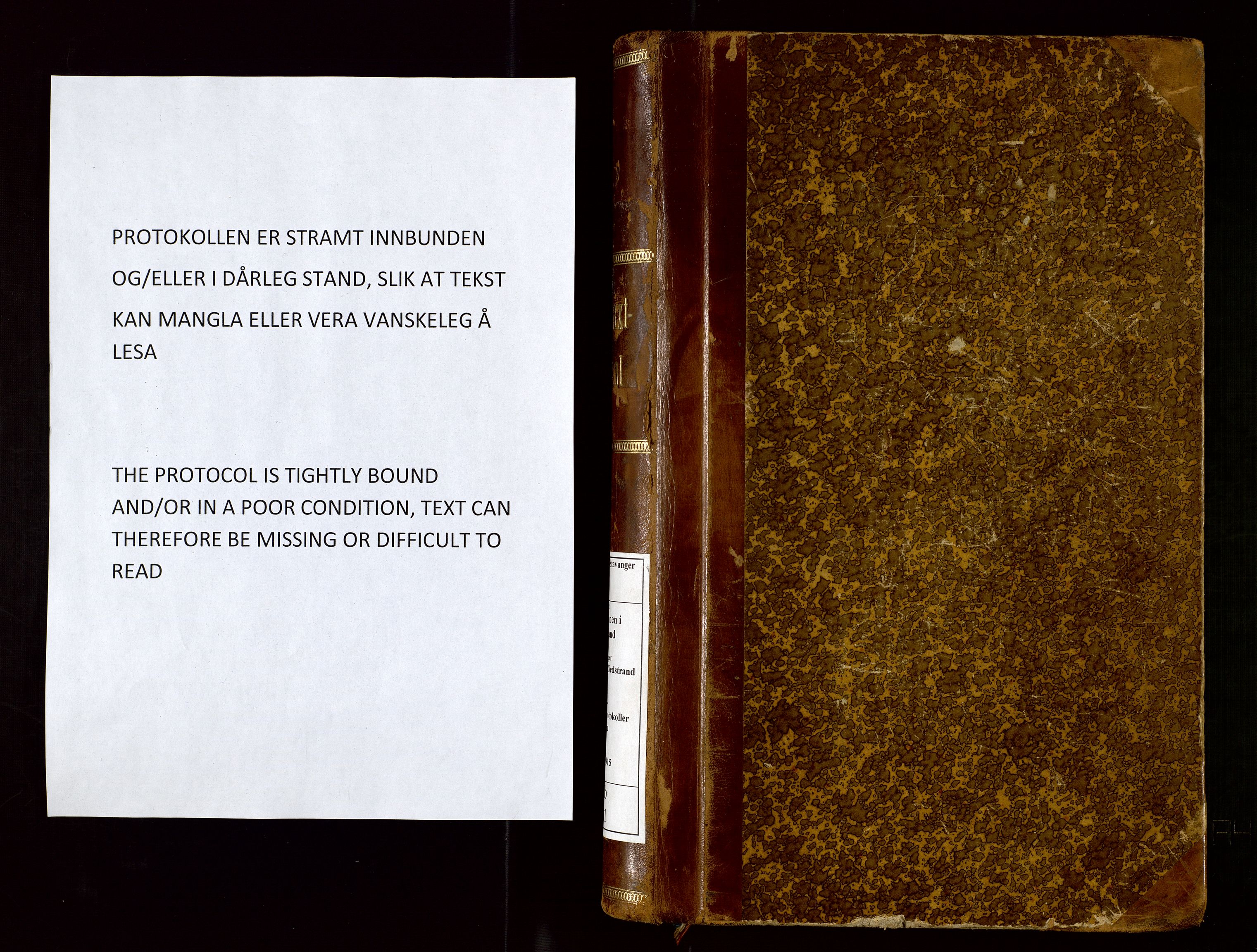 Nedstrand lensmannskontor, SAST/A-100236/Gob/L0001: "Brandtaxationsprotokol for Nerstrand Lensmandsdistrikt Ryfylke fogderi", 1895-1915