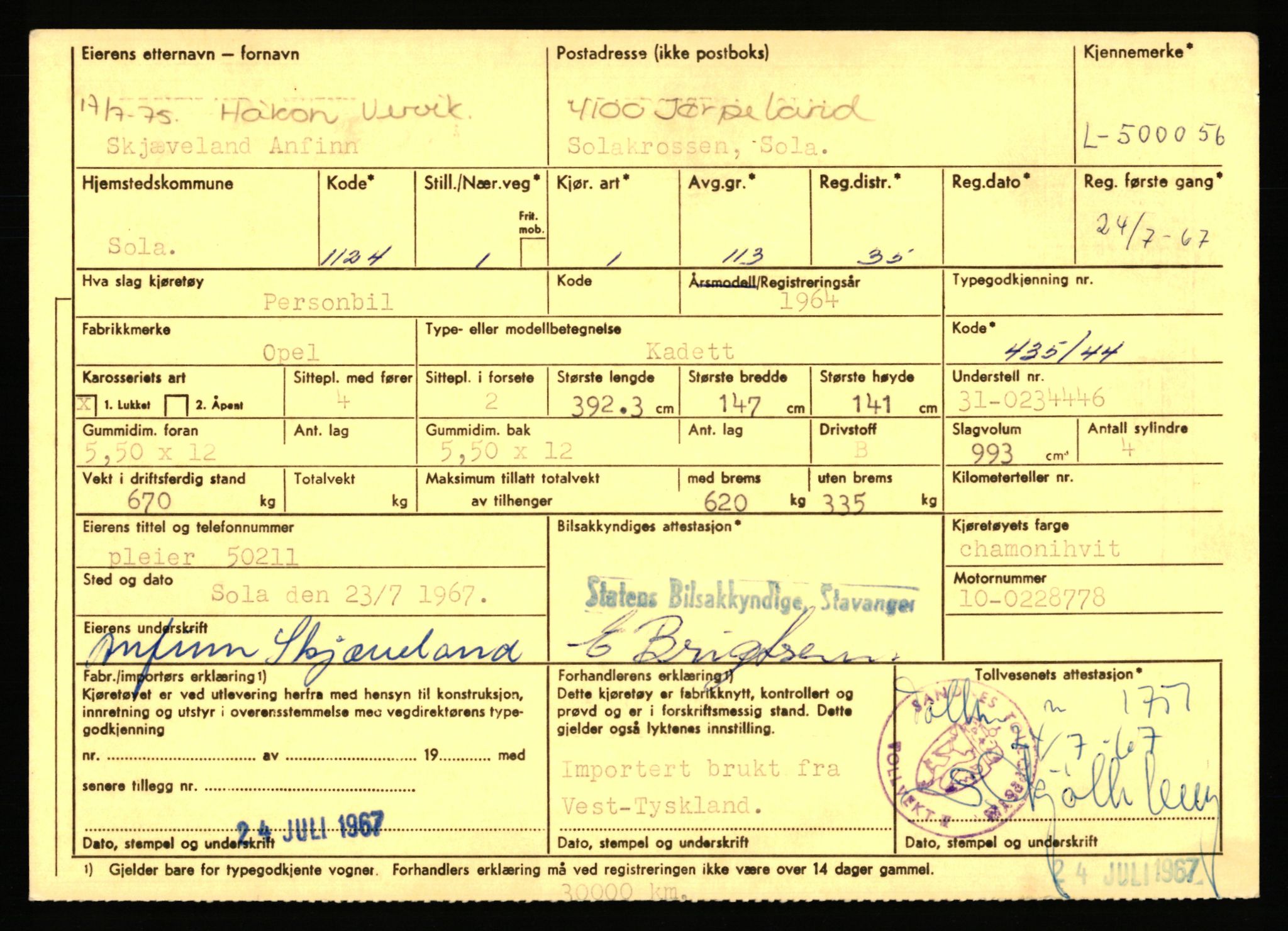 Stavanger trafikkstasjon, AV/SAST-A-101942/0/F/L0077: L-500000 - L-502999, 1930-1971, s. 35