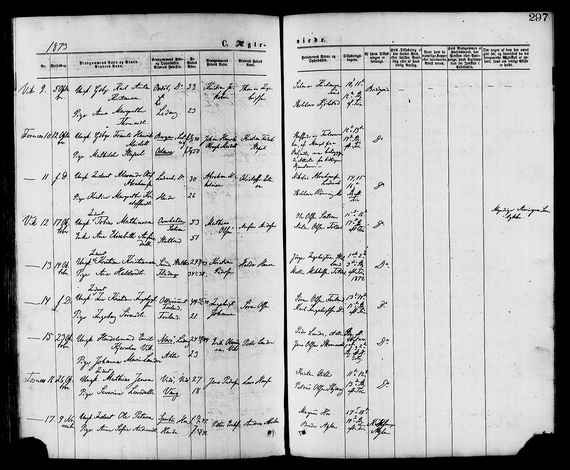 Ministerialprotokoller, klokkerbøker og fødselsregistre - Nord-Trøndelag, SAT/A-1458/773/L0616: Ministerialbok nr. 773A07, 1870-1887, s. 297