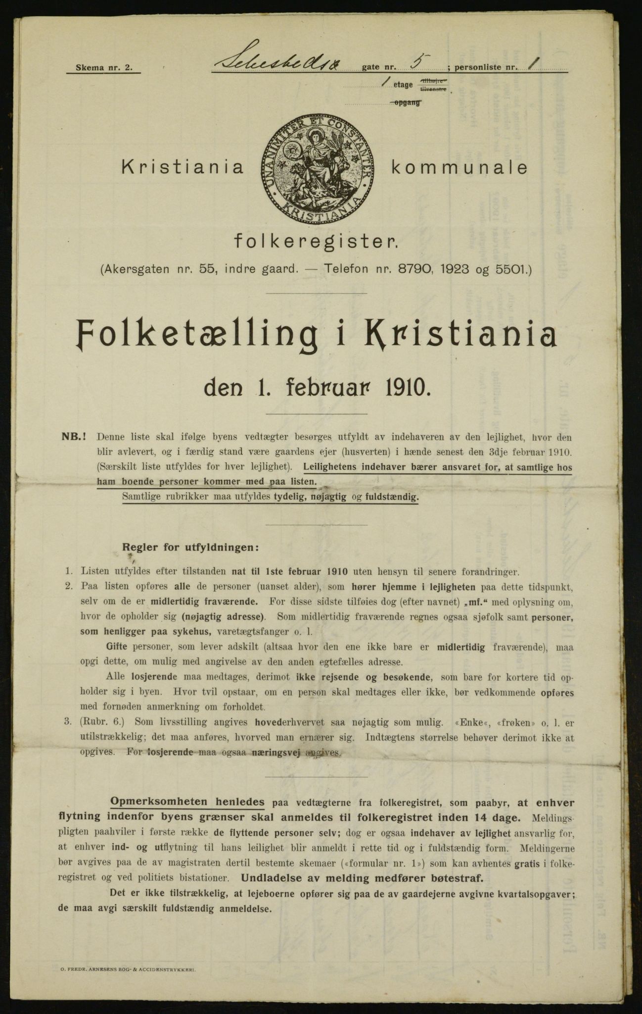 OBA, Kommunal folketelling 1.2.1910 for Kristiania, 1910, s. 89579