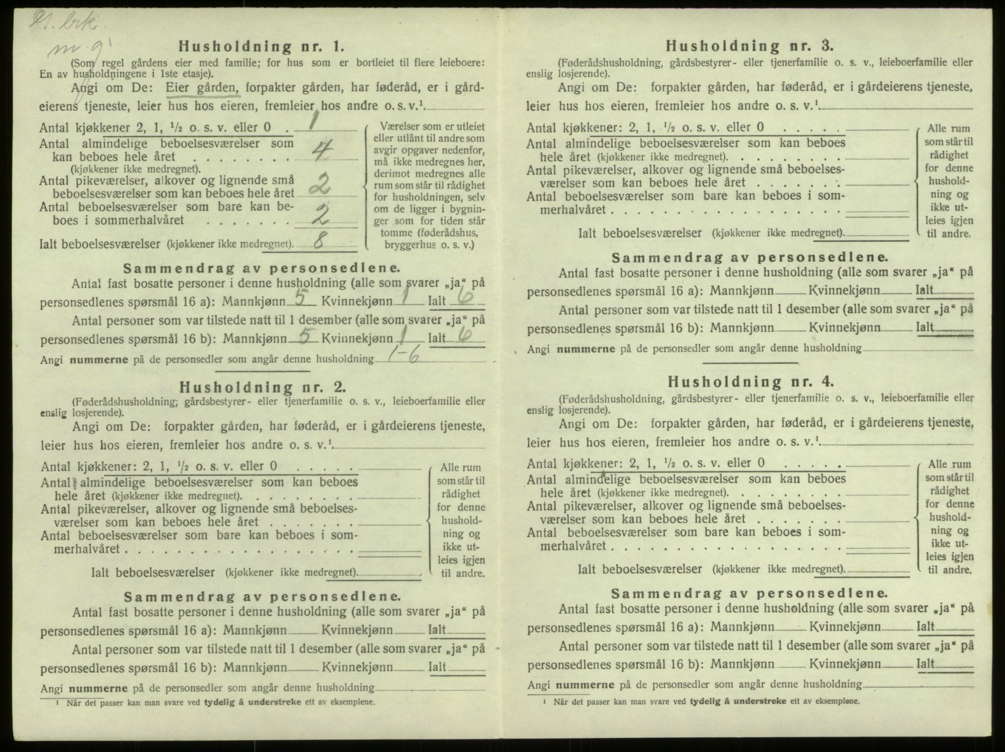 SAB, Folketelling 1920 for 1441 Selje herred, 1920, s. 622