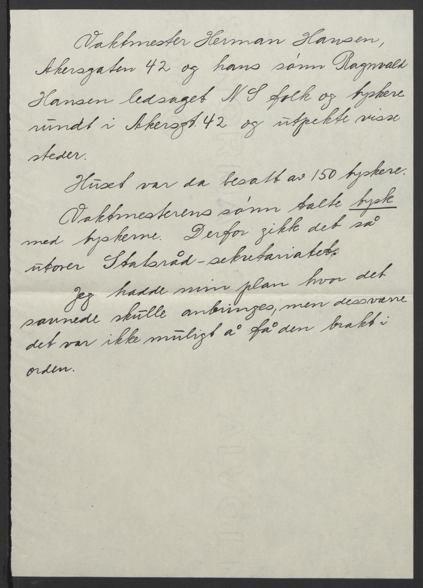 NS-administrasjonen 1940-1945 (Statsrådsekretariatet, de kommisariske statsråder mm), AV/RA-S-4279/D/Db/L0111/0003: Saker fra krigsårene / Journal, 1940-1945, s. 195