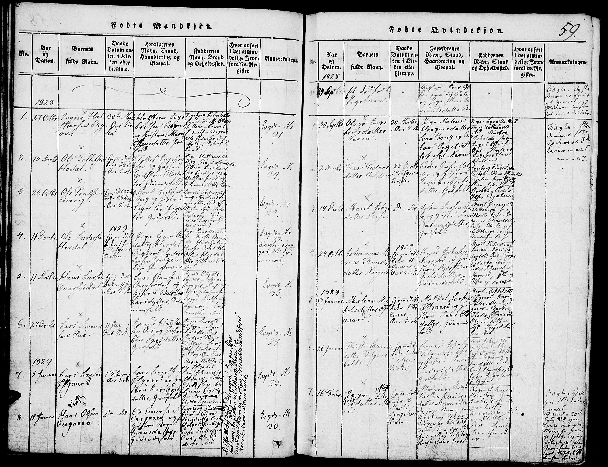 Tolga prestekontor, AV/SAH-PREST-062/K/L0004: Ministerialbok nr. 4, 1815-1836, s. 59