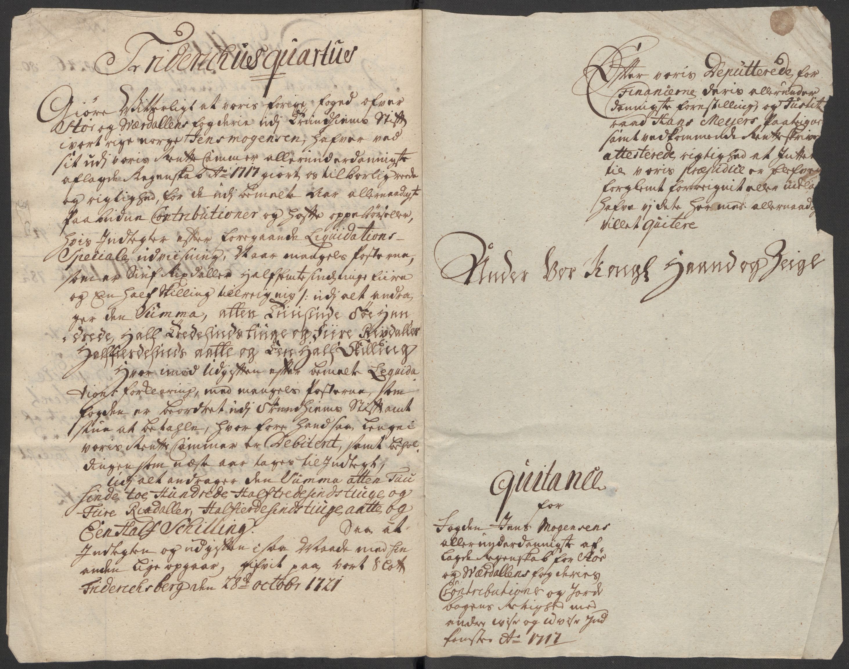 Rentekammeret inntil 1814, Reviderte regnskaper, Fogderegnskap, AV/RA-EA-4092/R62/L4207: Fogderegnskap Stjørdal og Verdal, 1717, s. 21