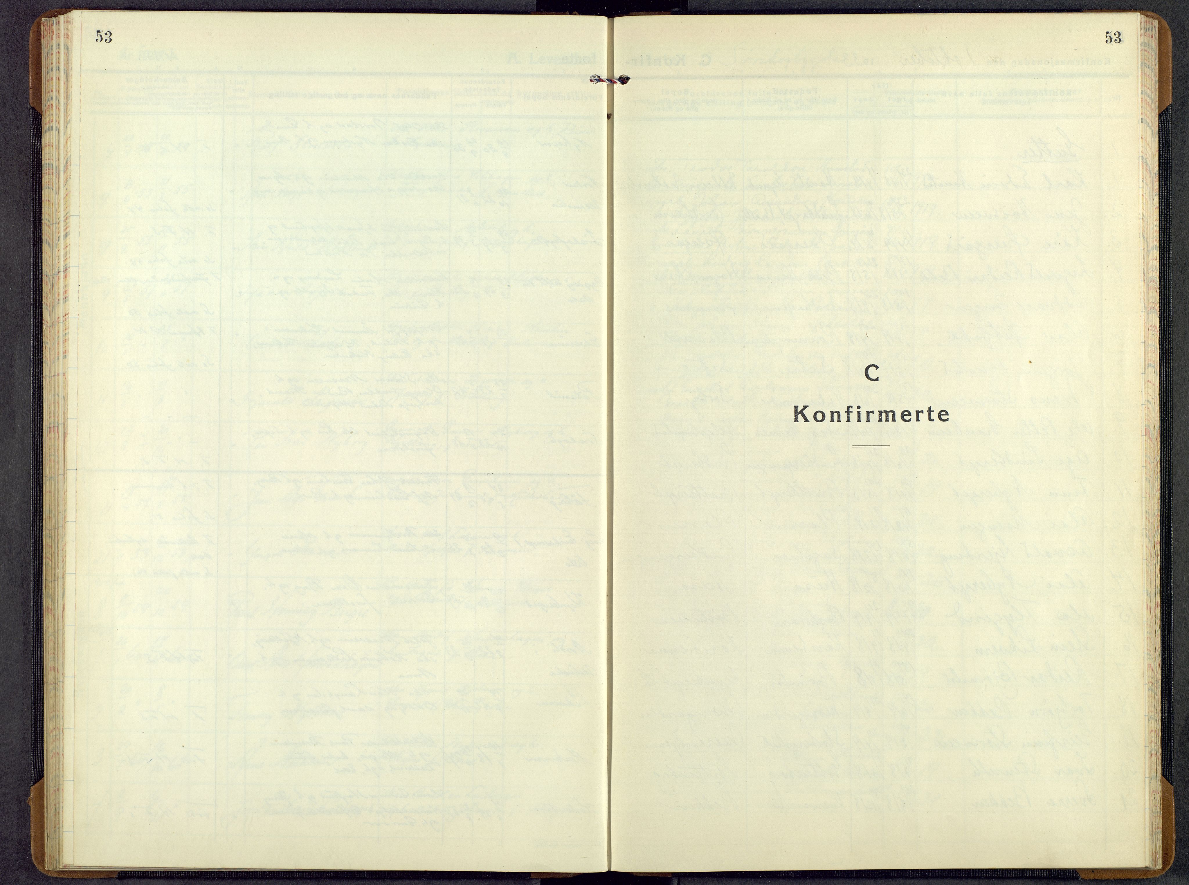 Elverum prestekontor, SAH/PREST-044/H/Ha/Hab/L0018: Klokkerbok nr. 18, 1934-1960, s. 53