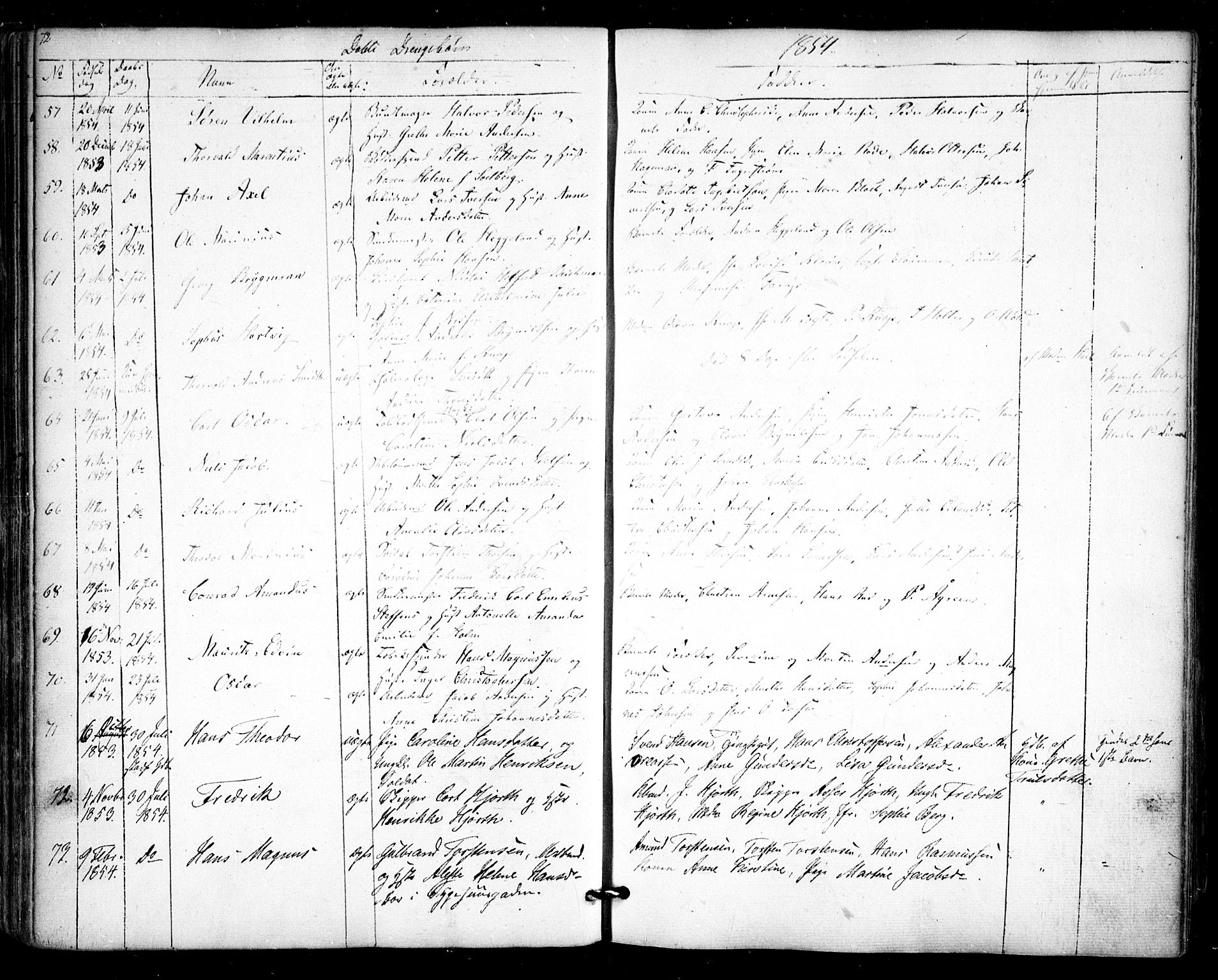 Halden prestekontor Kirkebøker, AV/SAO-A-10909/F/Fa/L0006: Ministerialbok nr. I 6, 1845-1856, s. 72