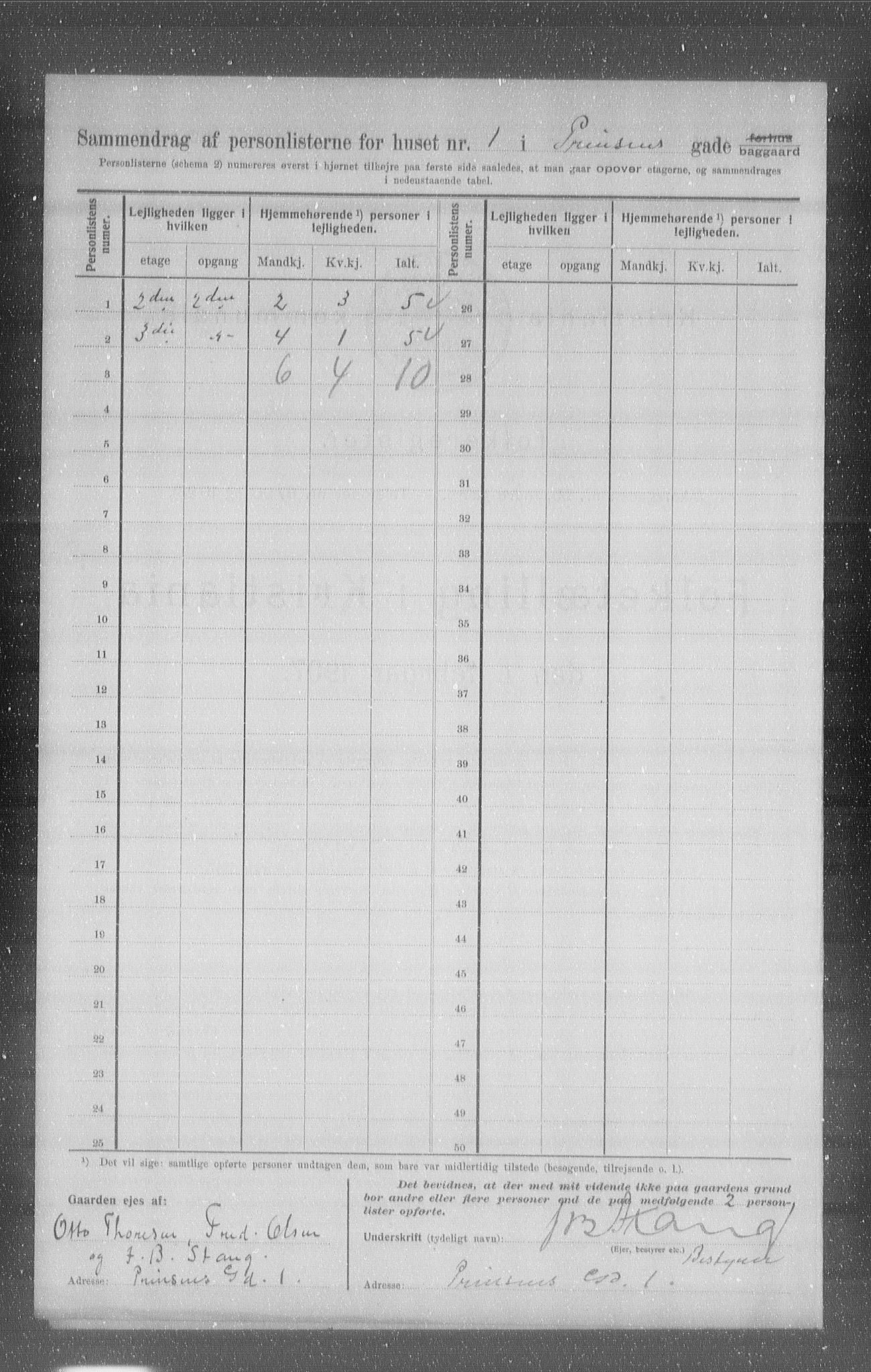 OBA, Kommunal folketelling 1.2.1907 for Kristiania kjøpstad, 1907, s. 41431