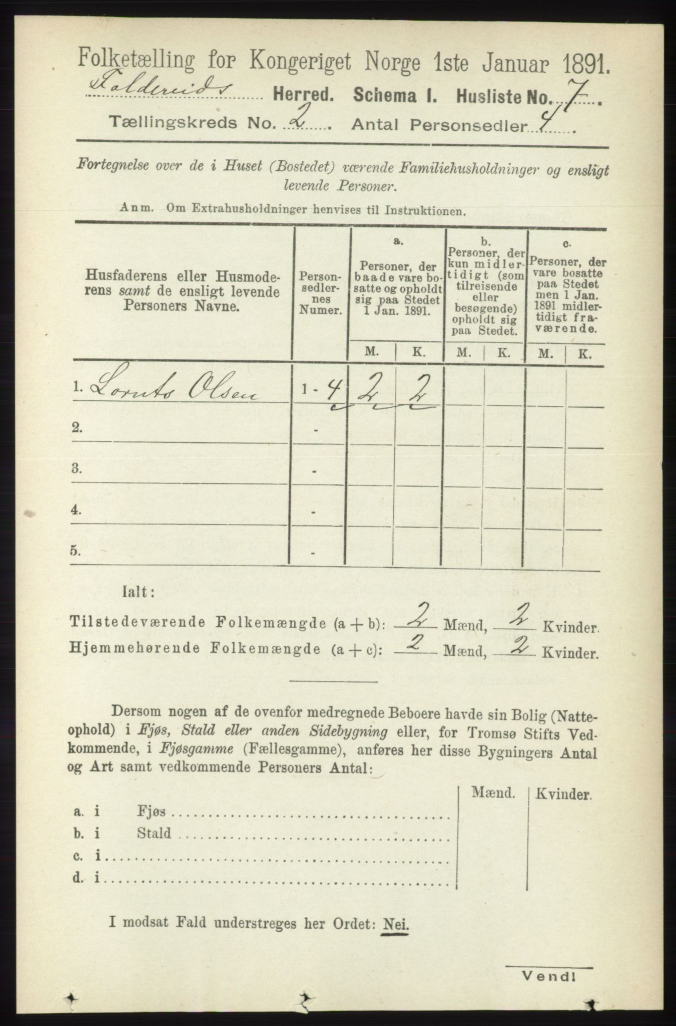 RA, Folketelling 1891 for 1753 Foldereid herred, 1891, s. 800