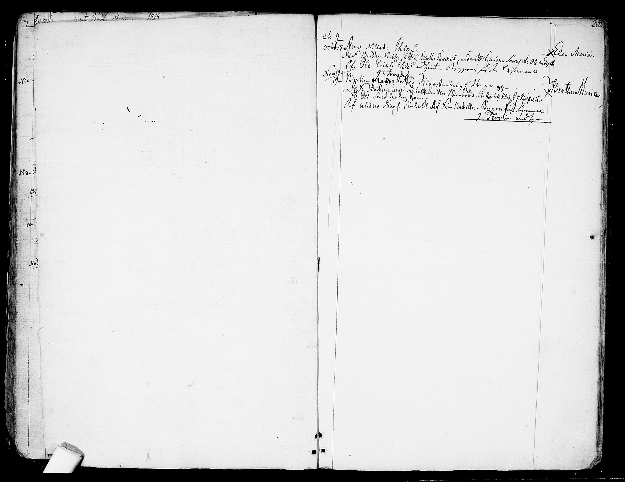 Nes prestekontor Kirkebøker, SAO/A-10410/F/Fa/L0004: Ministerialbok nr. I 4, 1781-1816, s. 250
