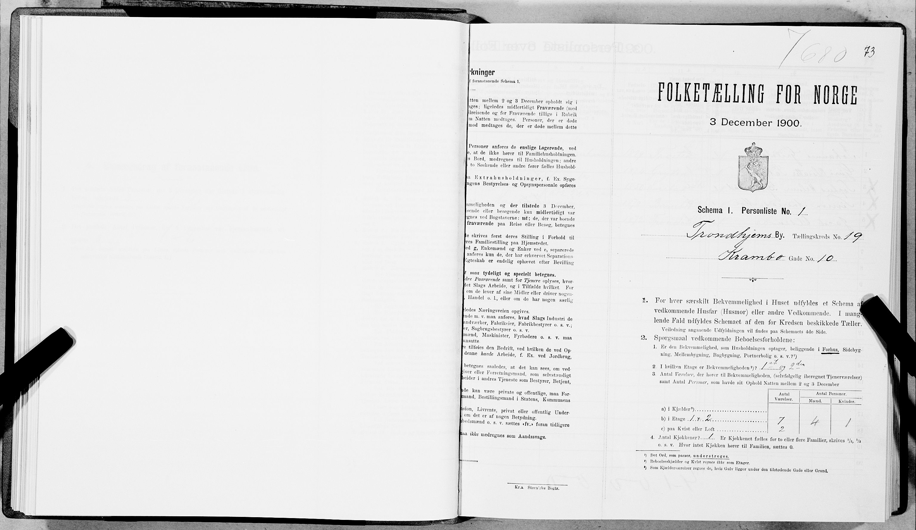 SAT, Folketelling 1900 for 1601 Trondheim kjøpstad, 1900, s. 3141