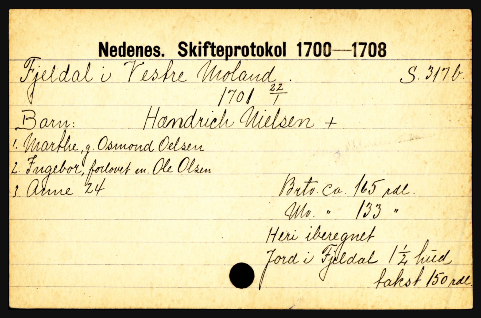 Nedenes sorenskriveri før 1824, AV/SAK-1221-0007/H, s. 6761