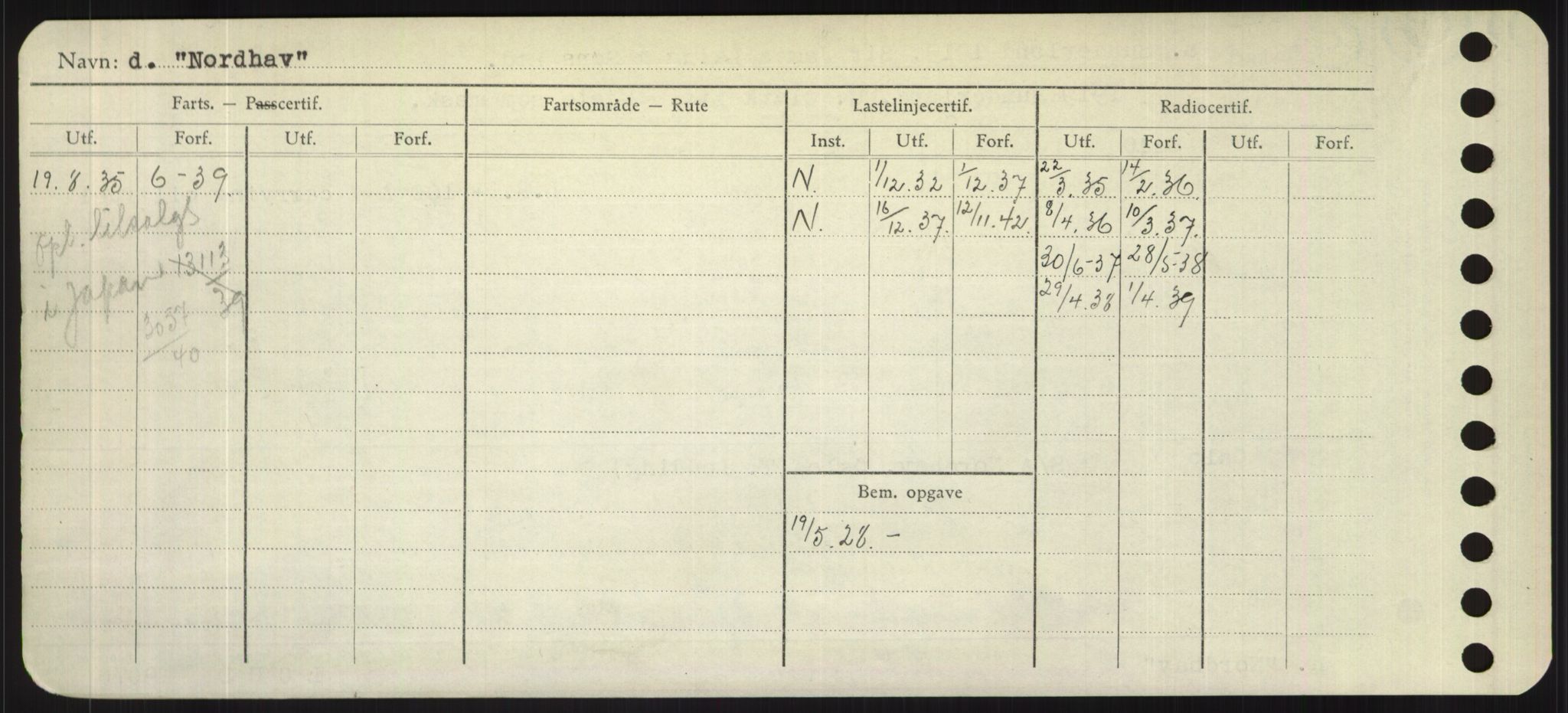 Sjøfartsdirektoratet med forløpere, Skipsmålingen, RA/S-1627/H/Hd/L0026: Fartøy, N-Norhol, s. 468