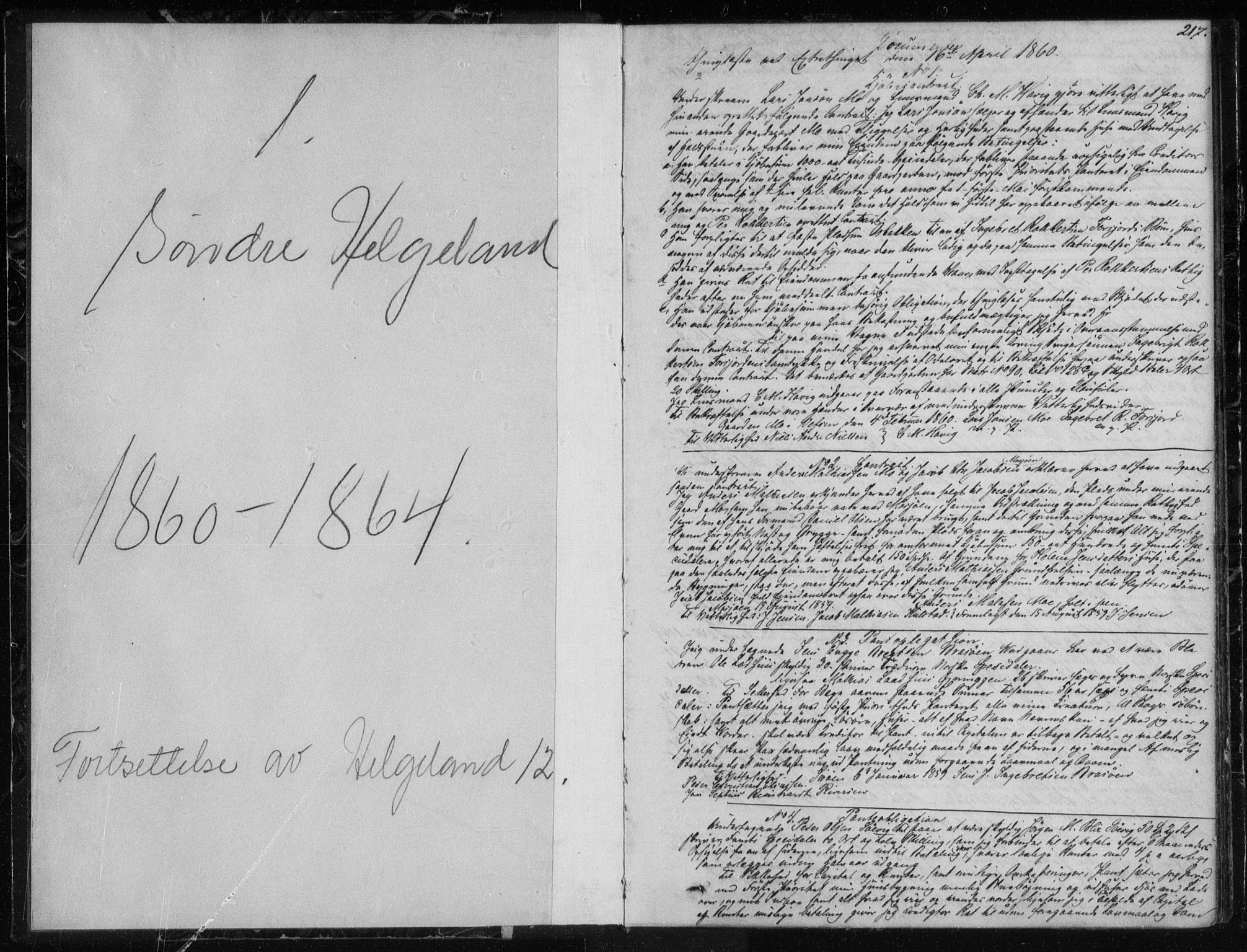 Søndre Helgeland sorenskriveri, SAT/A-4575/1/2/2C/L0001: Pantebok nr. 12, 1860-1864, s. 217