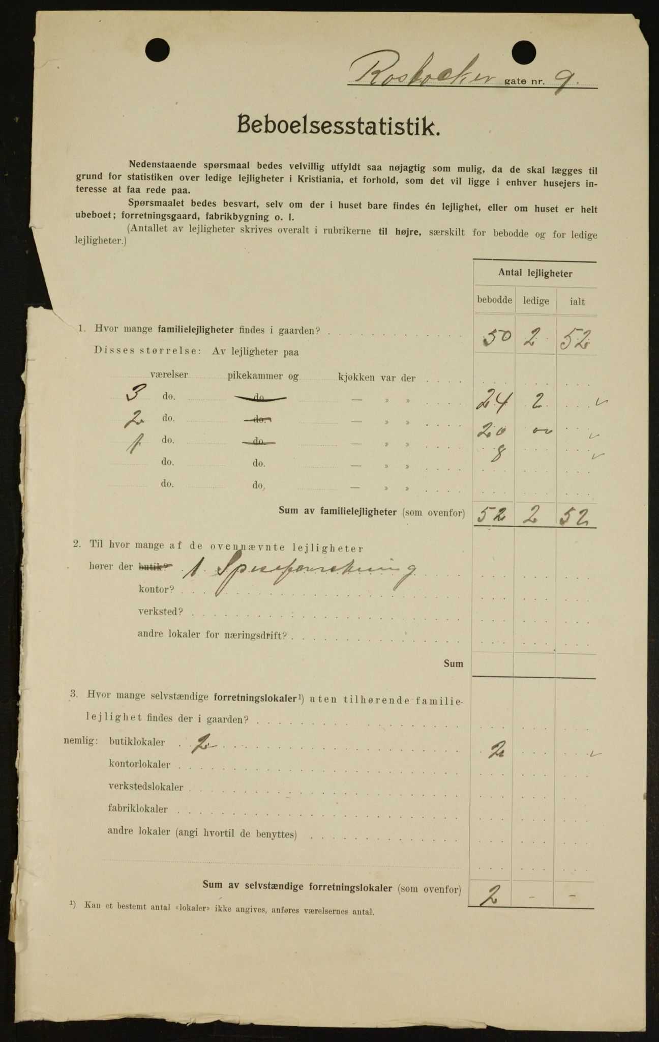 OBA, Kommunal folketelling 1.2.1909 for Kristiania kjøpstad, 1909, s. 76832