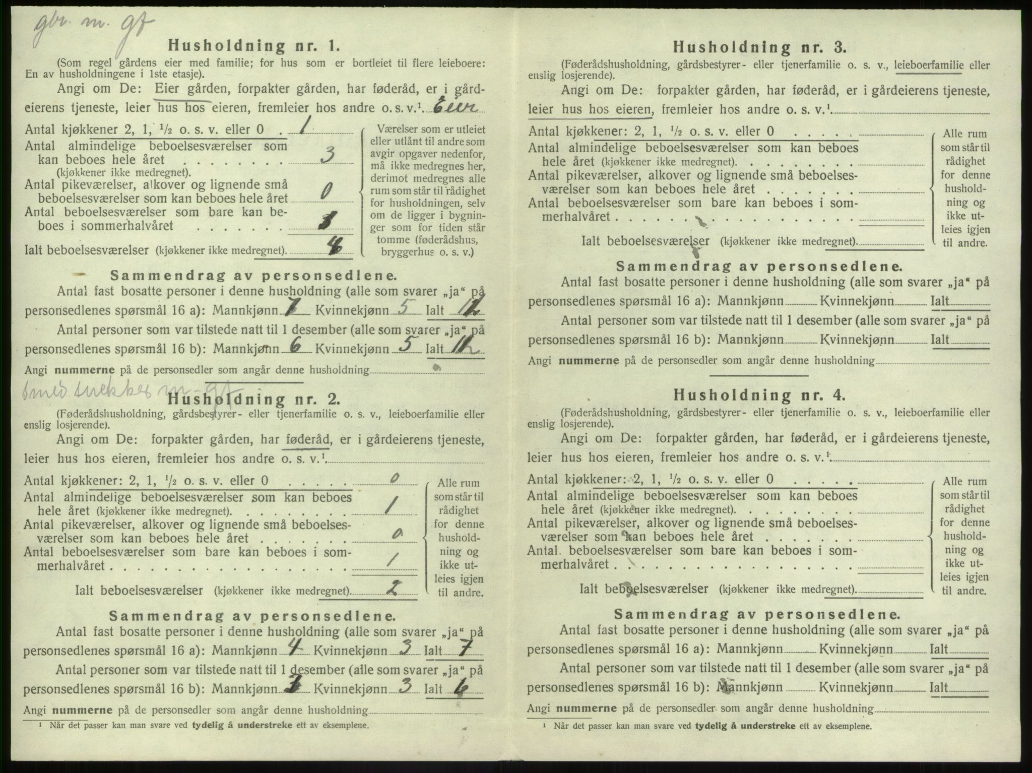 SAB, Folketelling 1920 for 1431 Jølster herred, 1920, s. 266