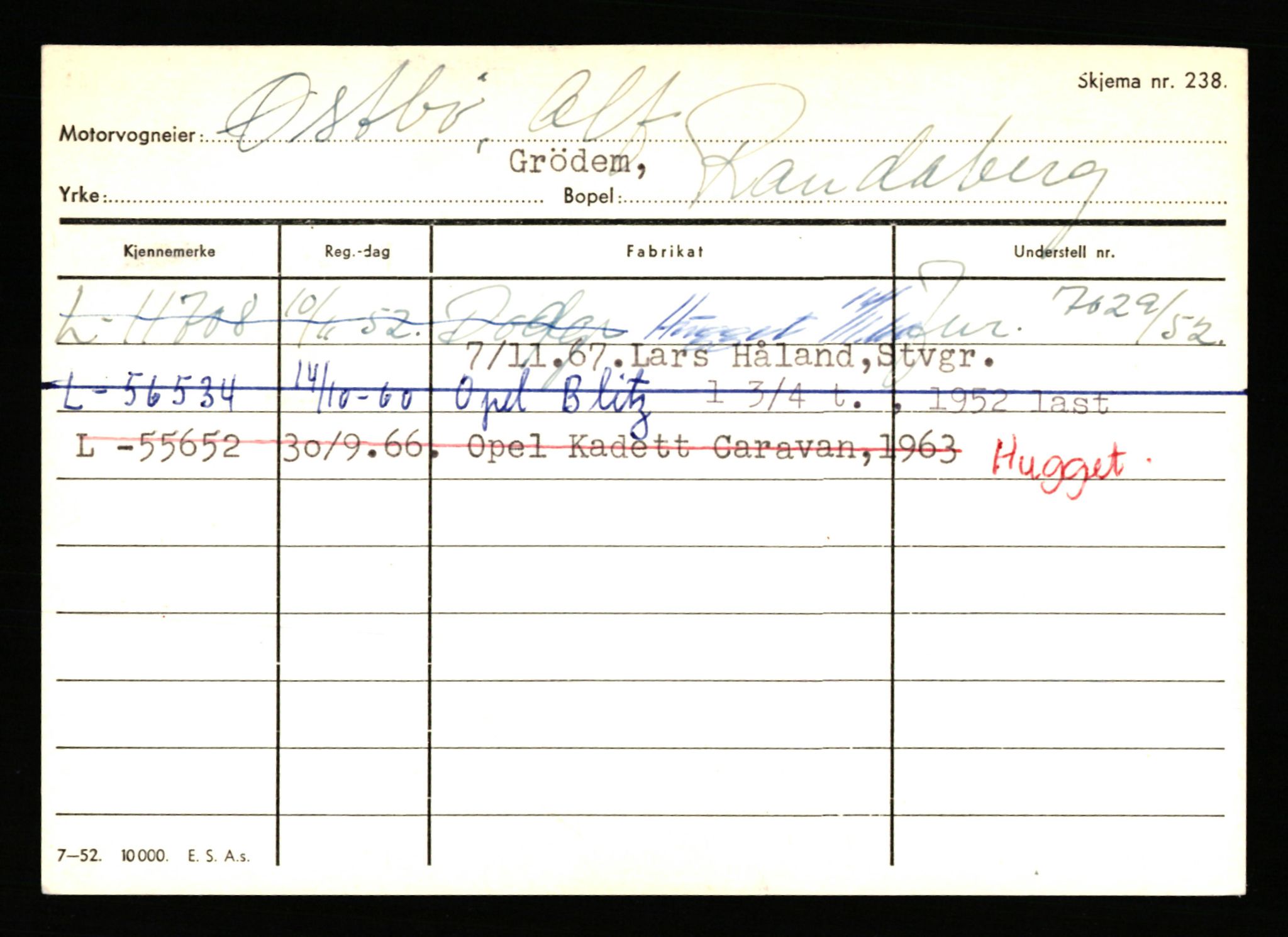 Stavanger trafikkstasjon, AV/SAST-A-101942/0/H/L0044: Øksna - Åmo, 1930-1971, s. 441